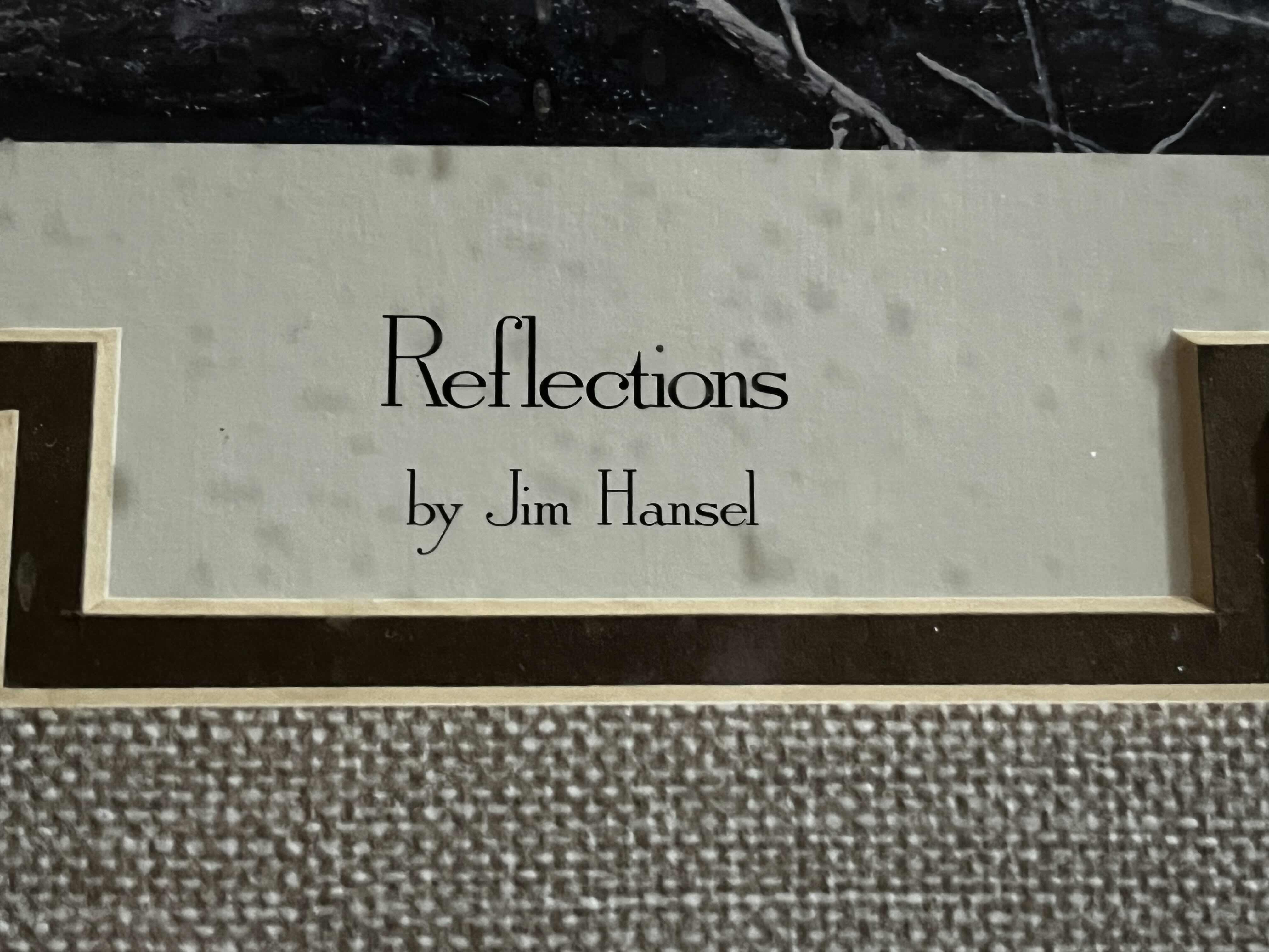 Photo 1 of REFLECTIONS FRAMED ARTWORK SIGNED BY JIM HANSEL 3224/10,000 31.5” X 23.5”
