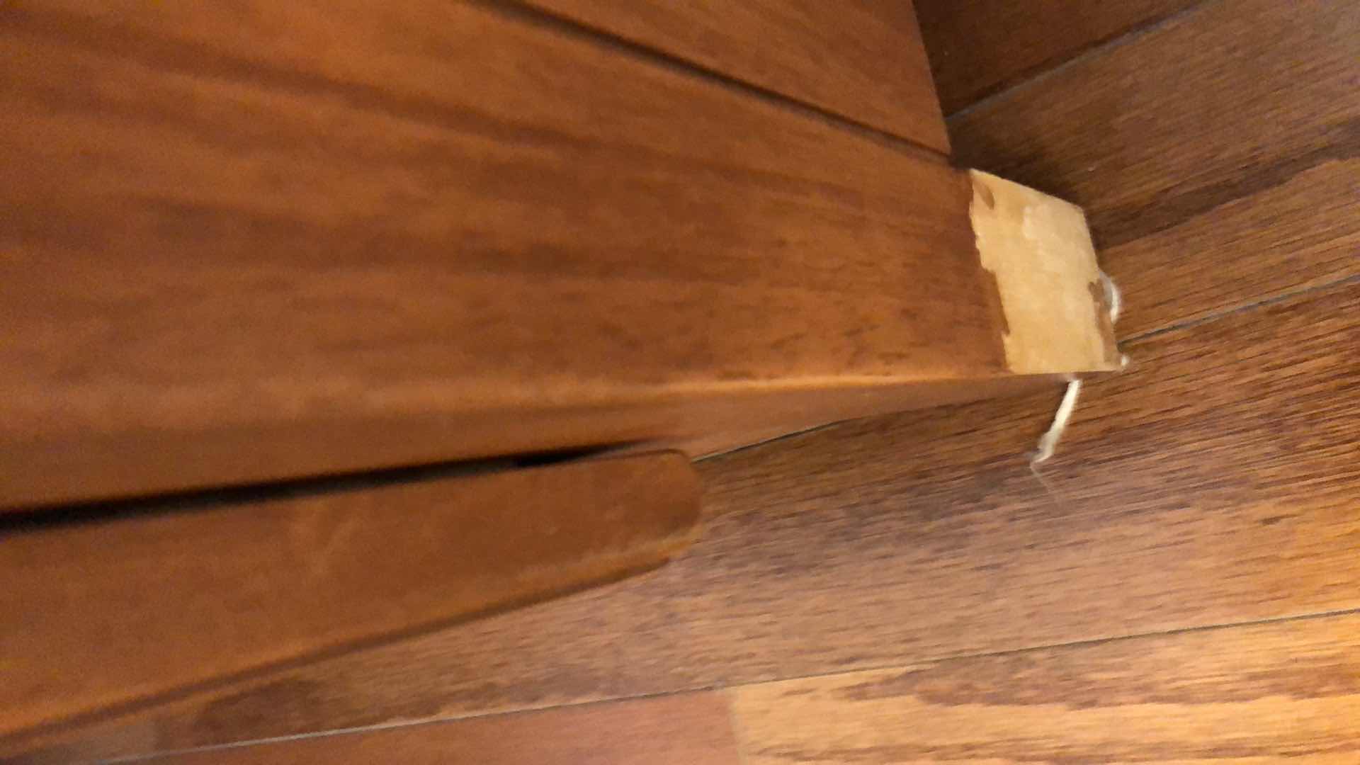 View 4 of MAPLE WOODEN 3 DRAWER NIGHTSTAND WITH DOVE TAIL DRAWERS 24” X 17” H 28”