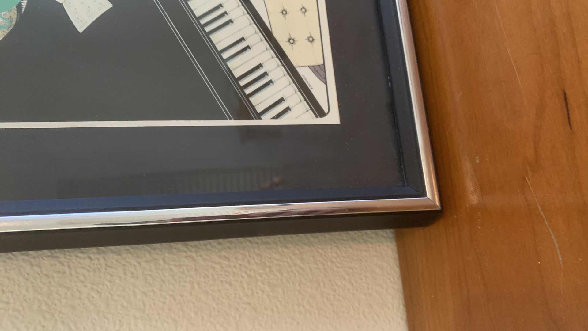 Photo 1 of PIANO WITH CAT PRINT 
9” X 11”