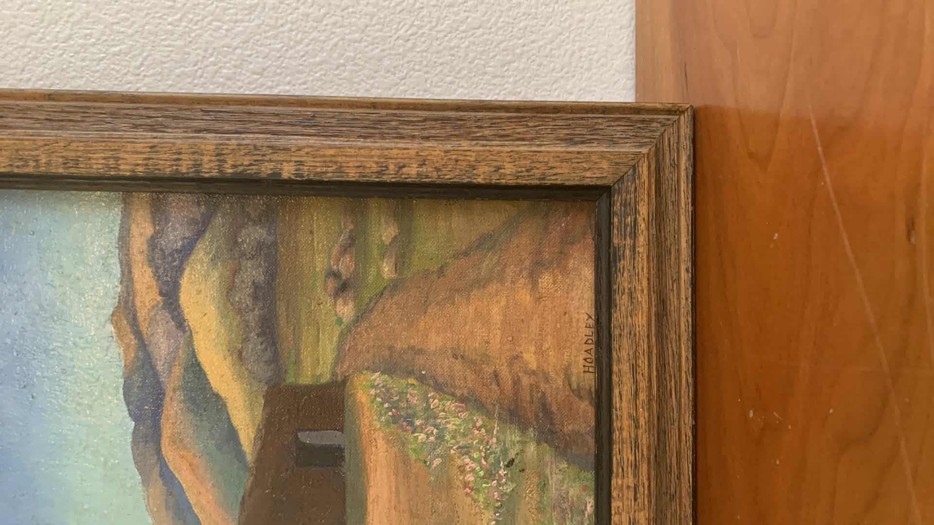 Photo 1 of LANDSCAPE PAINTING SIGNED BY ARTIST HOADLEY
18” X 13.5”