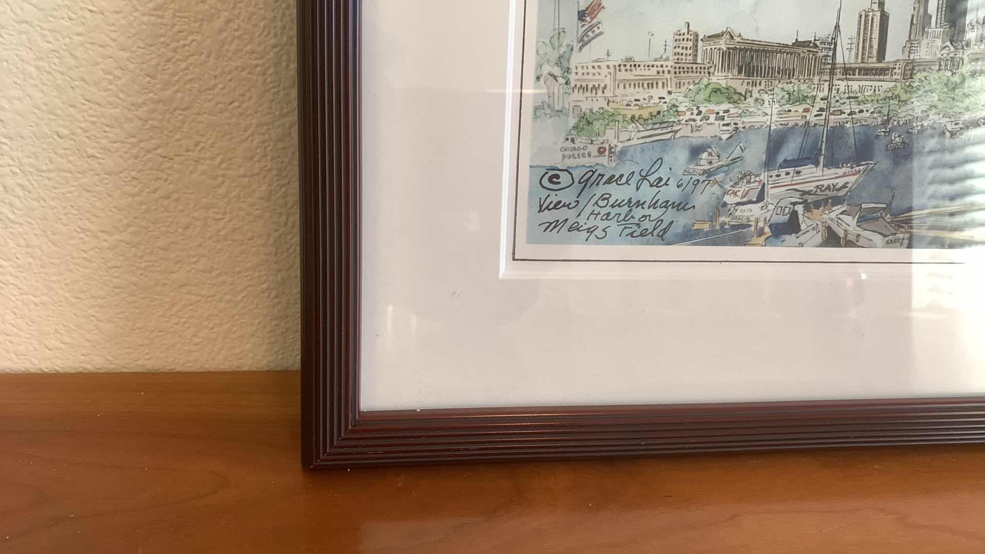 Photo 1 of CITYSCAPE WATERCOLOR SIGNED BY ARTIST  
21.5” X 12.5”