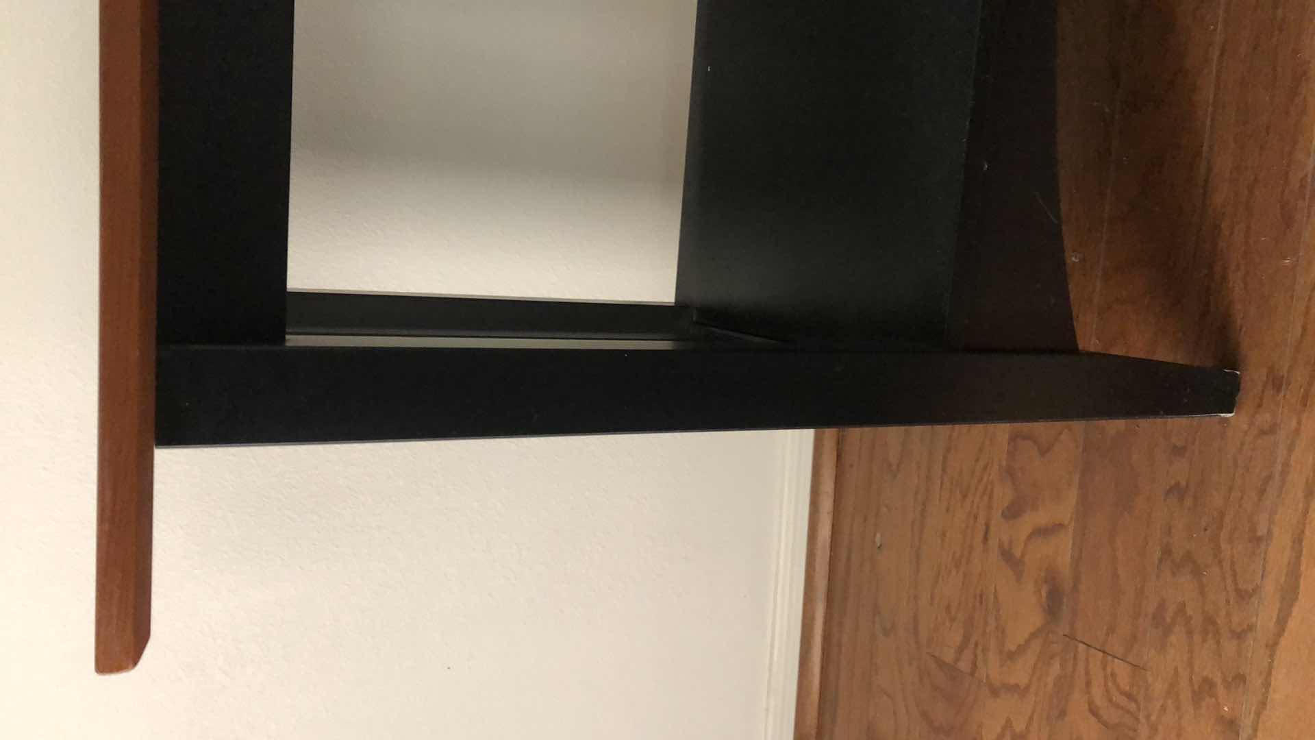 Photo 1 of ETHAN ALLEN ARTS AND CRAFTS SHAKER CHERRY WOOD AND EBONIZED CONSOLE TABLE 55” X 17” H 28”
