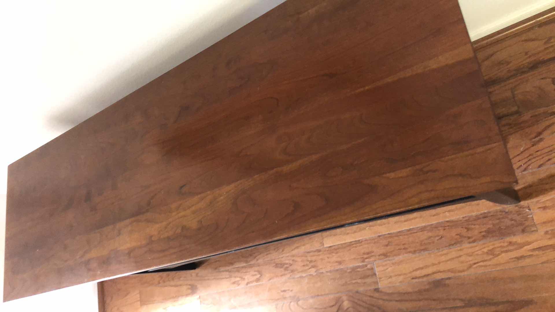 Photo 1 of ETHAN ALLEN ARTS AND CRAFTS SHAKER CHERRY WOOD AND EBONIZED CONSOLE TABLE 55” X 17” H 28”