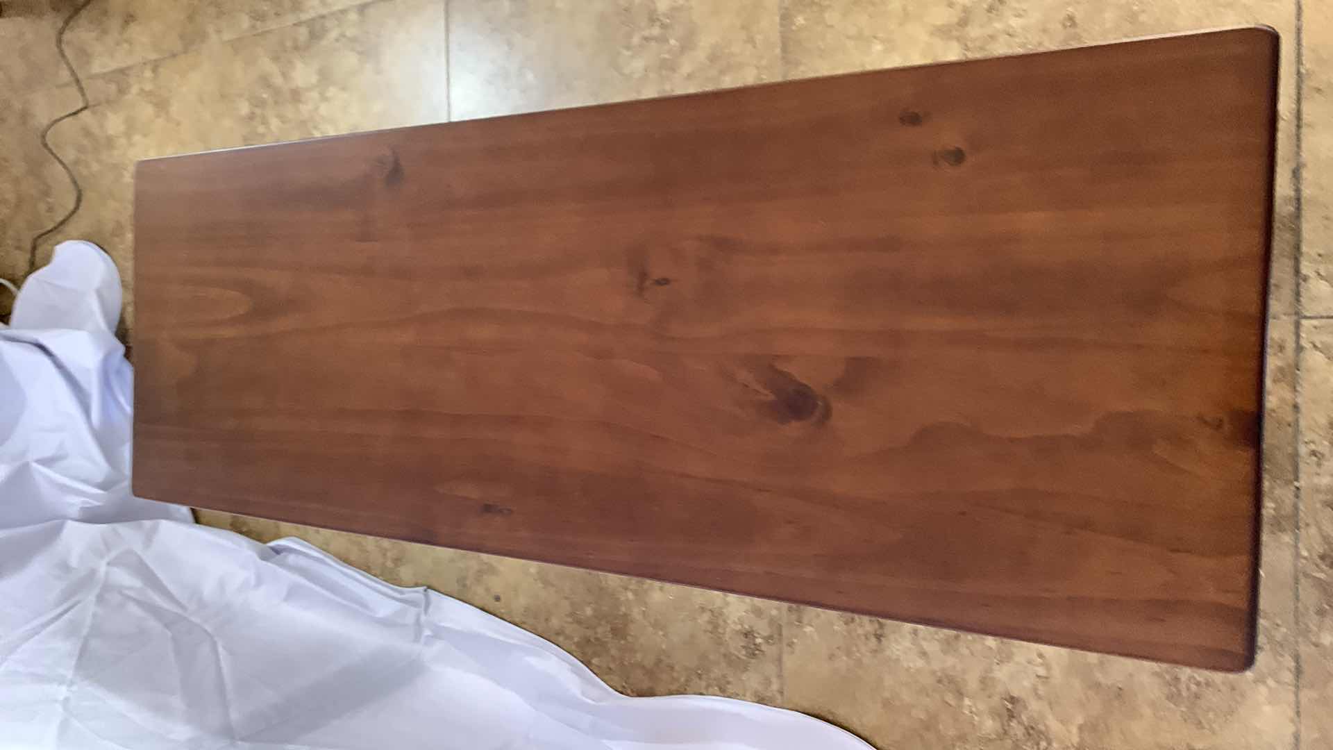 Photo 1 of MAHOGANY FINISH DINING BENCH 39” X 14” H 18”