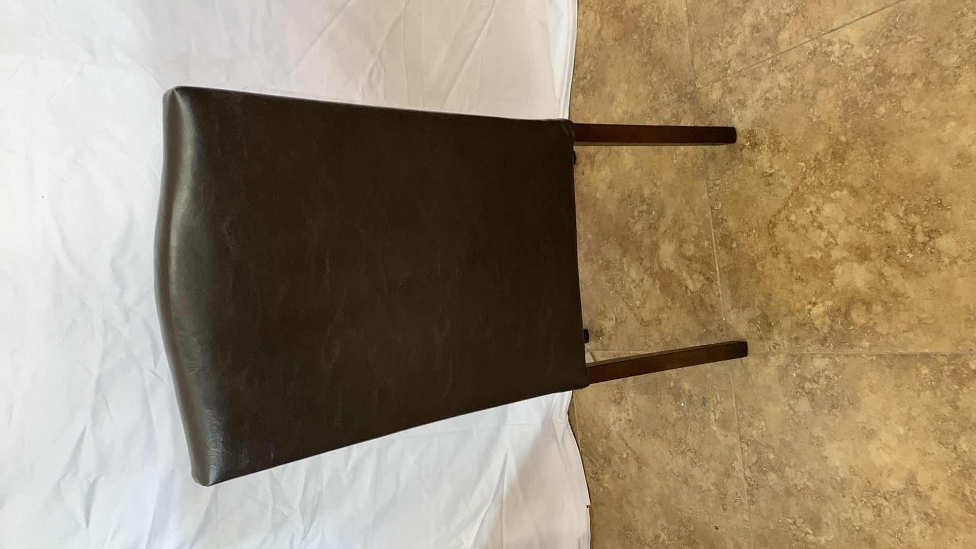 Photo 1 of FAUX LEATHER DINING CHAIR WITH NAILHEADS TRIM 39” TALL