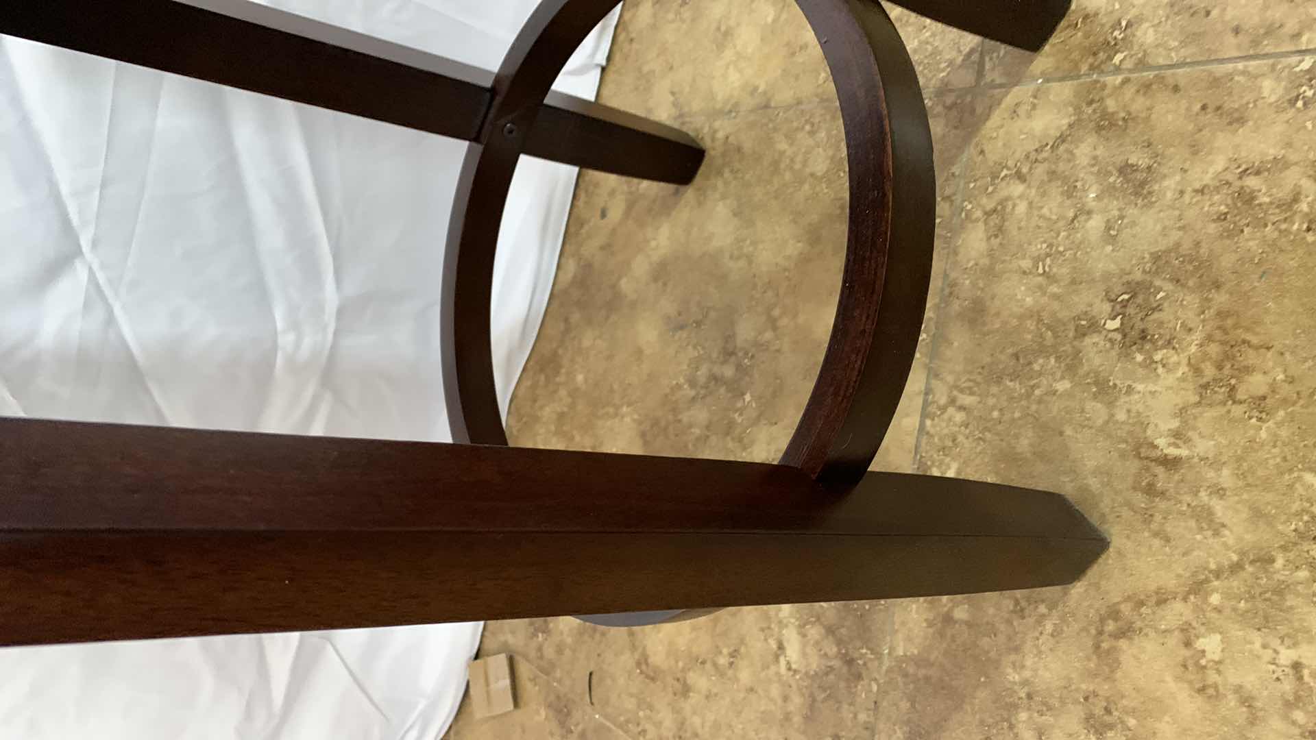 Photo 1 of LINON MAYA RICE SWIVEL BAR STOOL 25” TALL