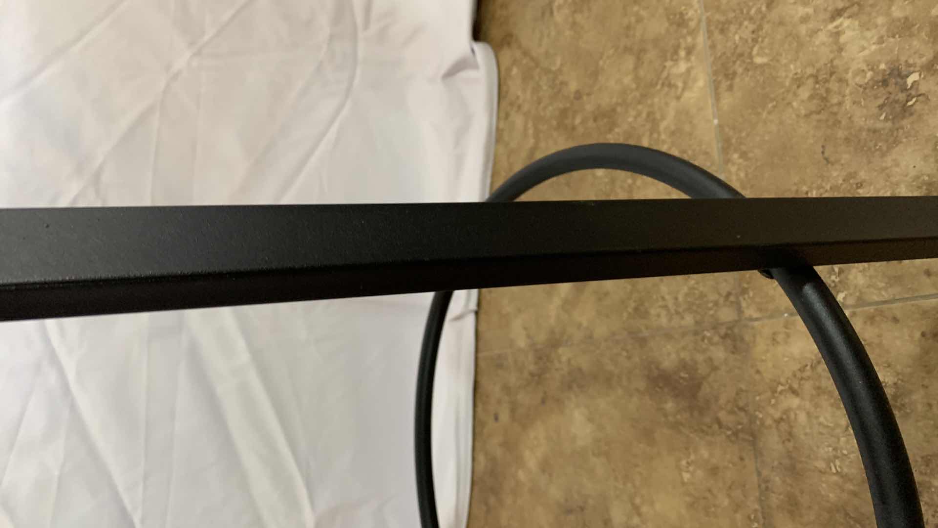 Photo 1 of FLYZC METAL  SWIVEL BAR STOOL WITH NAIL HEAD TRIM 24” TALL