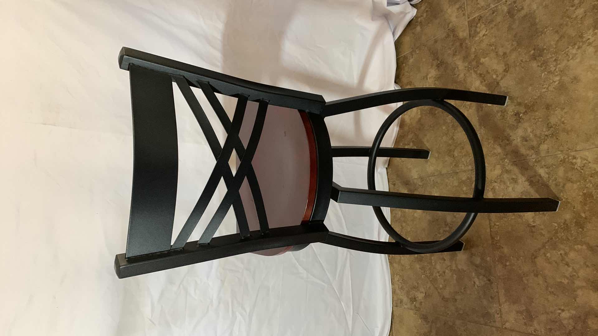 Photo 1 of HERCULES SERIES BLACK METAL SWIVEL BAR STOOL 45” TALL