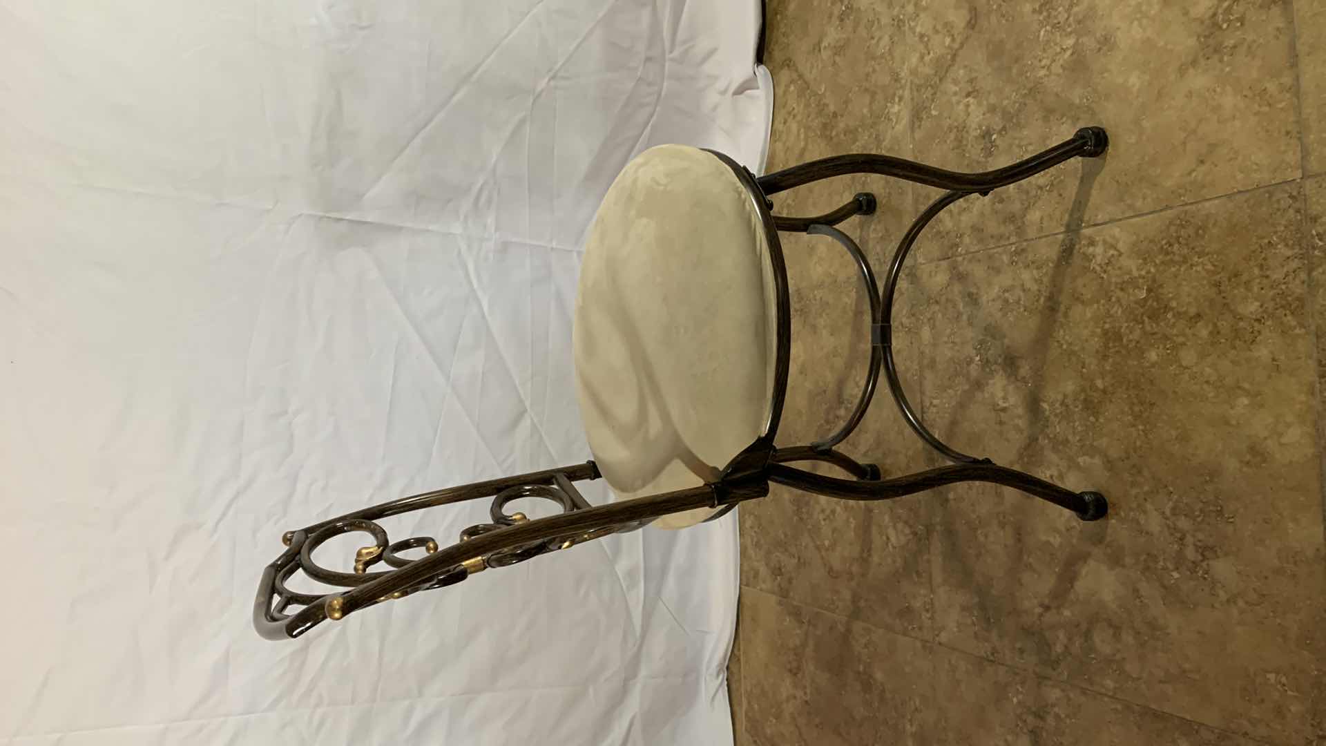 Photo 1 of HILLSDALE METAL VANITY STOOL 33” TALL