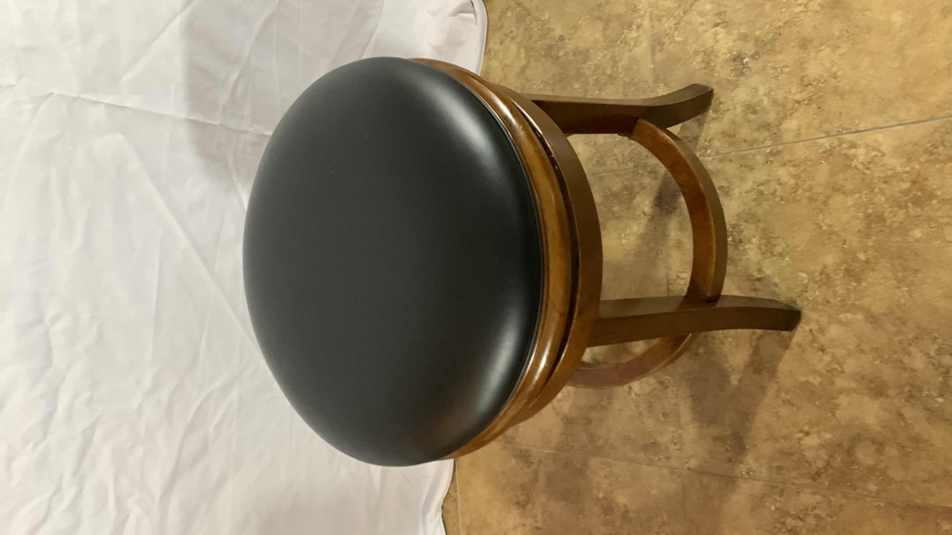 Photo 1 of ASHLEY MAYA COUNTER HEIGHT WOODEN SWIVEL STOOL 24”