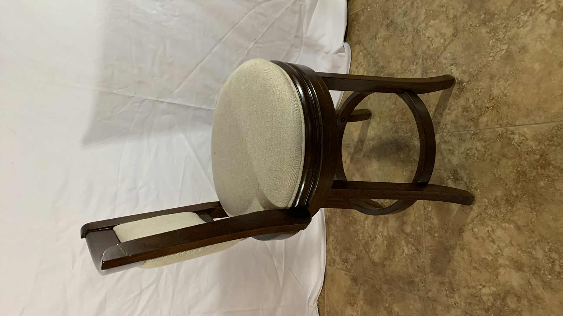 Photo 1 of BRISTOL SWIVEL UPHOLSTERED COUNTER STOOL 38” TALL