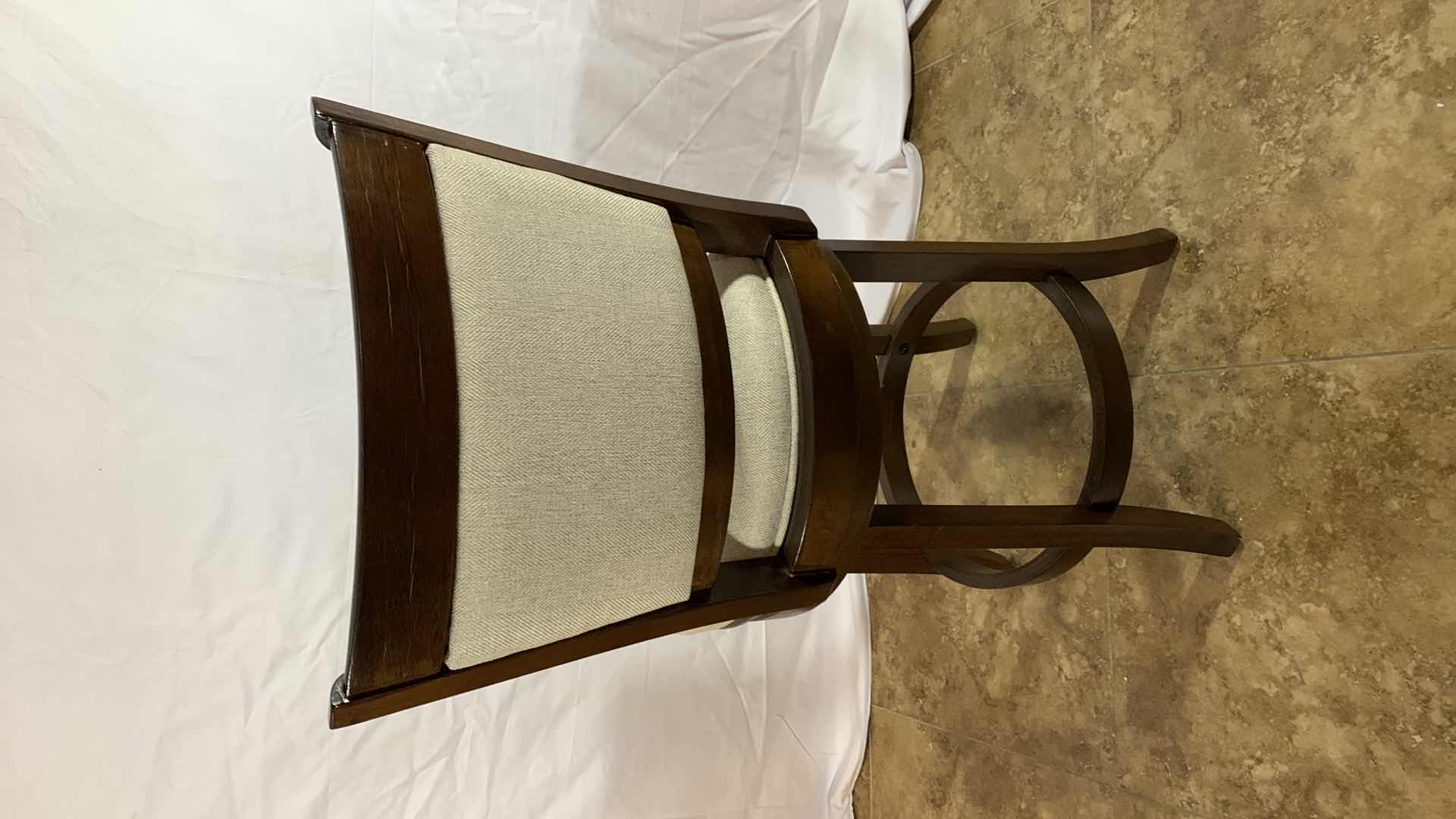 Photo 1 of BRISTOL SWIVEL UPHOLSTERED COUNTER STOOL 38” TALL