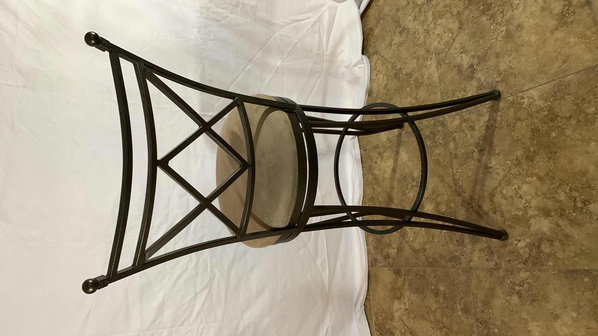 Photo 1 of METAL BAR SWIVEL STOOL 45” TALL