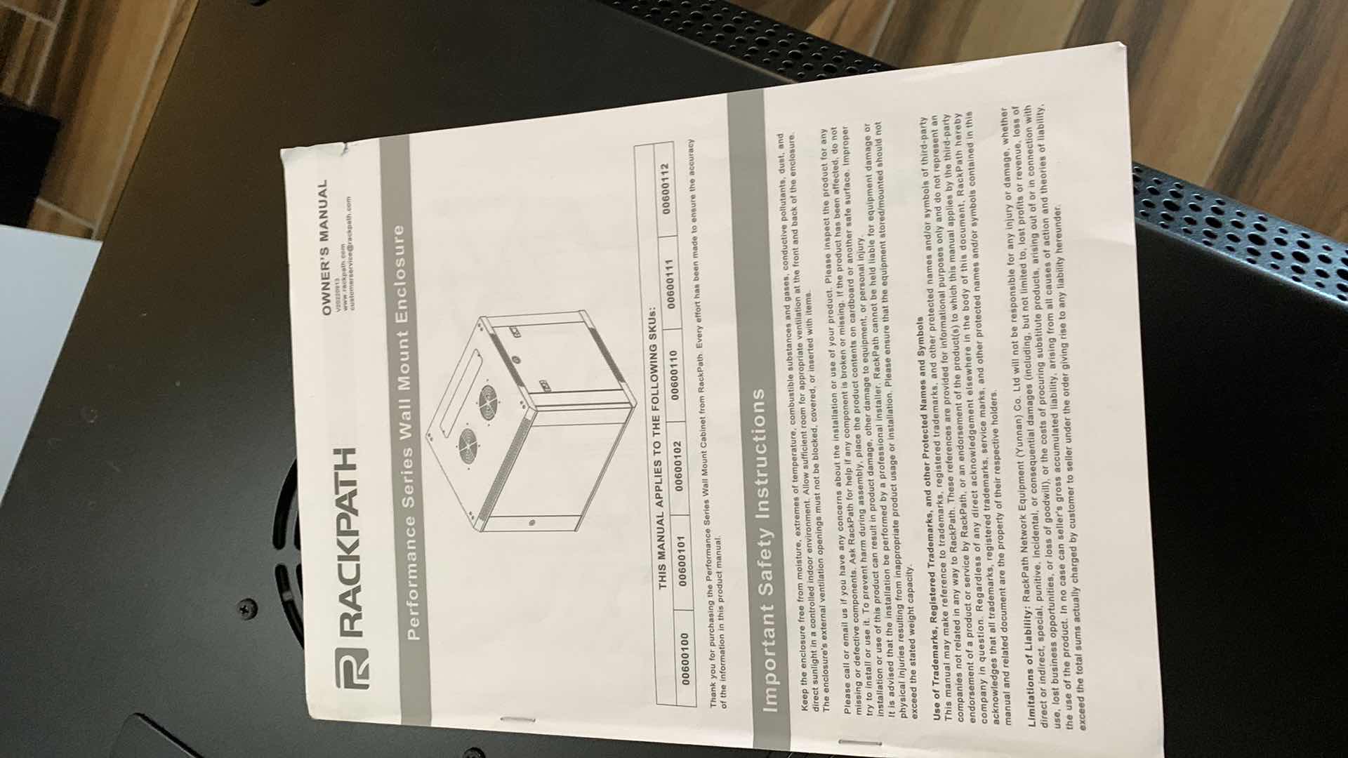 Photo 1 of RACKPATH PERFORMANCE SERIES WALL MOUNT ENCLOSURE 22” X 18” H 25”