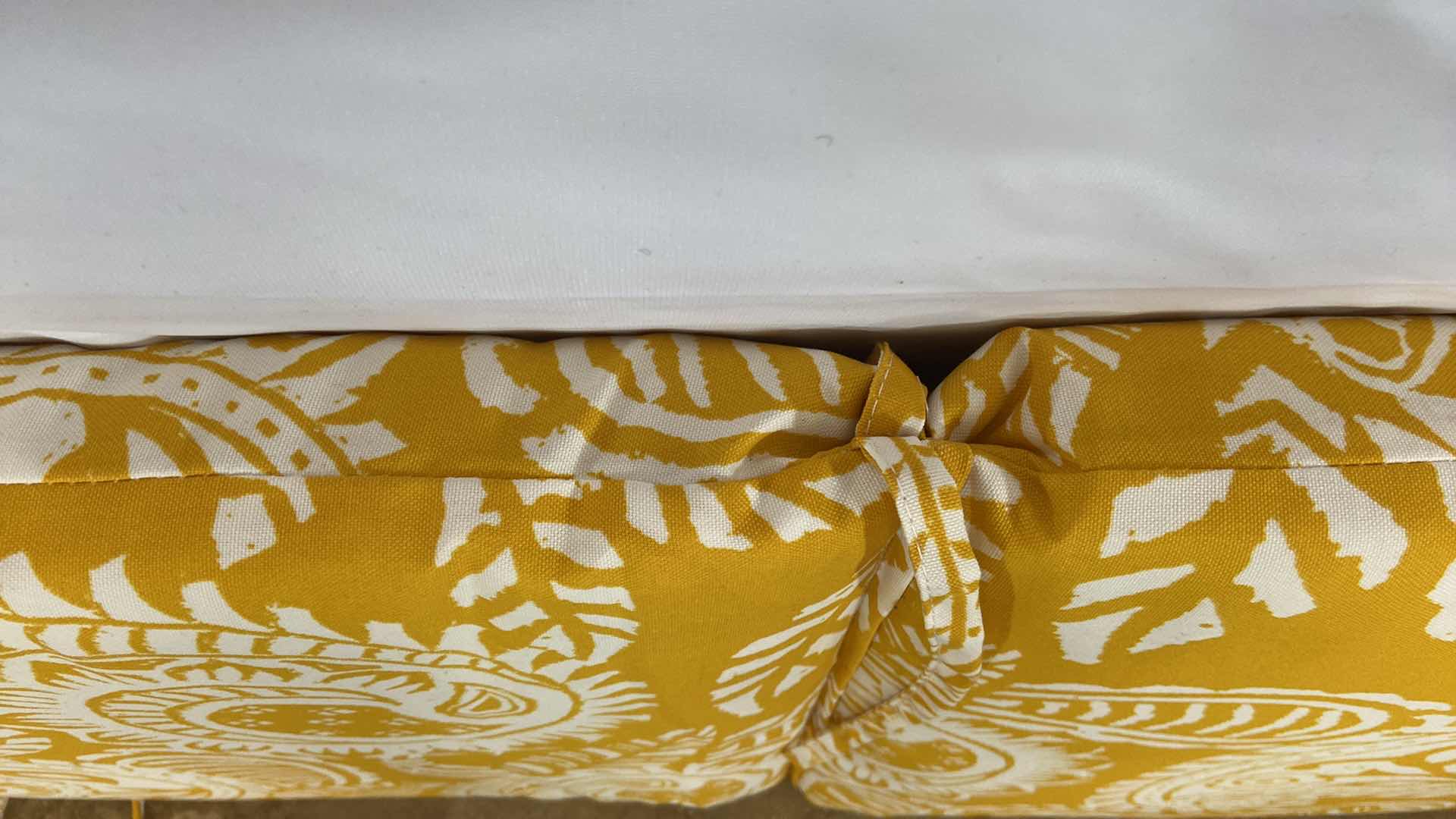 Photo 1 of PATIO CHAIR SEAT CUSHION 35” X 18.5” POLYESTER MATERIAL