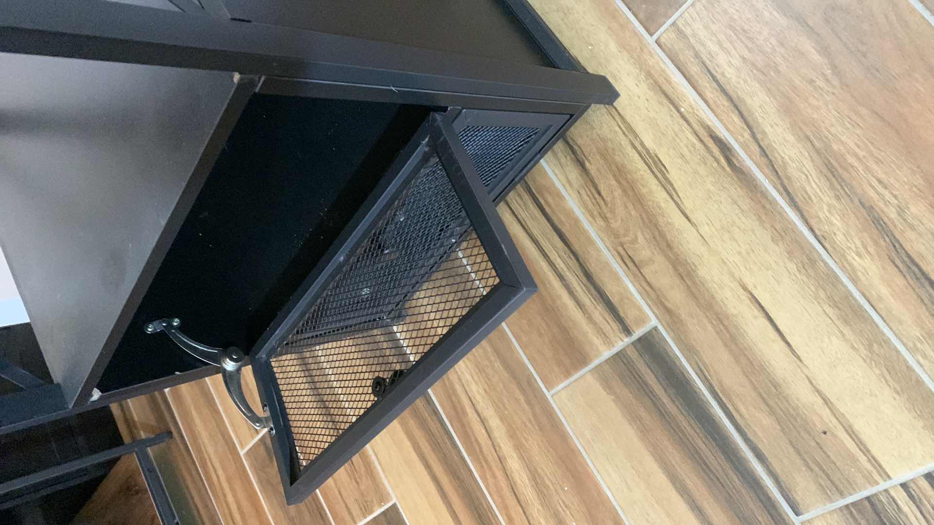 Photo 1 of VECELO MODERN NIGHT WITH USB CHARGING STATION AND ELECTRICAL OUTLETS AND FLIP DOWN DRAWERS 16” X 14” H 24”