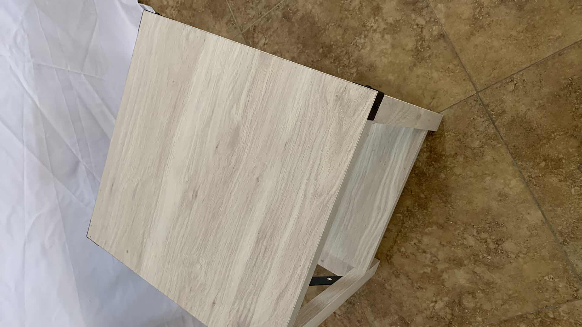 Photo 1 of SQUARE END TABLE WITH METAL ACCENTS 18” X 18” H 22”