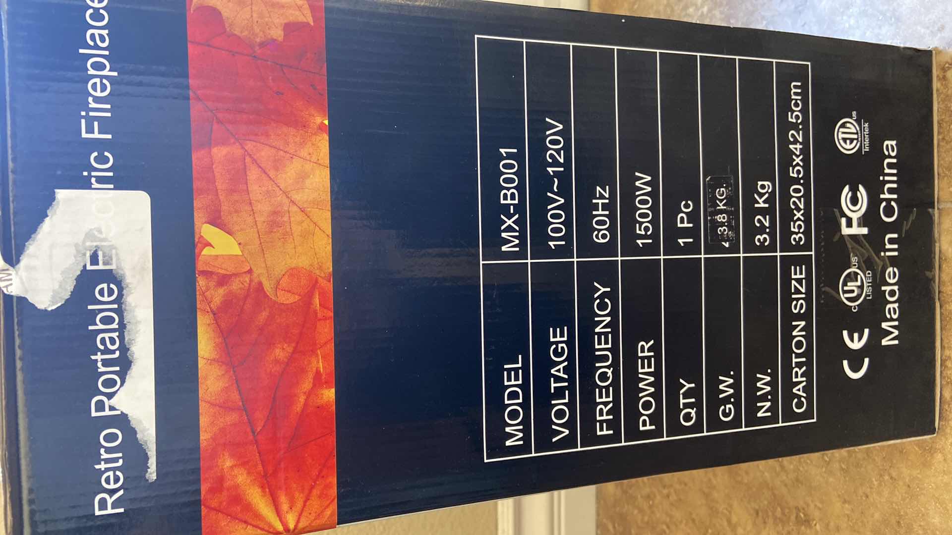 Photo 1 of RETRO PORTABLE ELECTRIC FIREPLACE