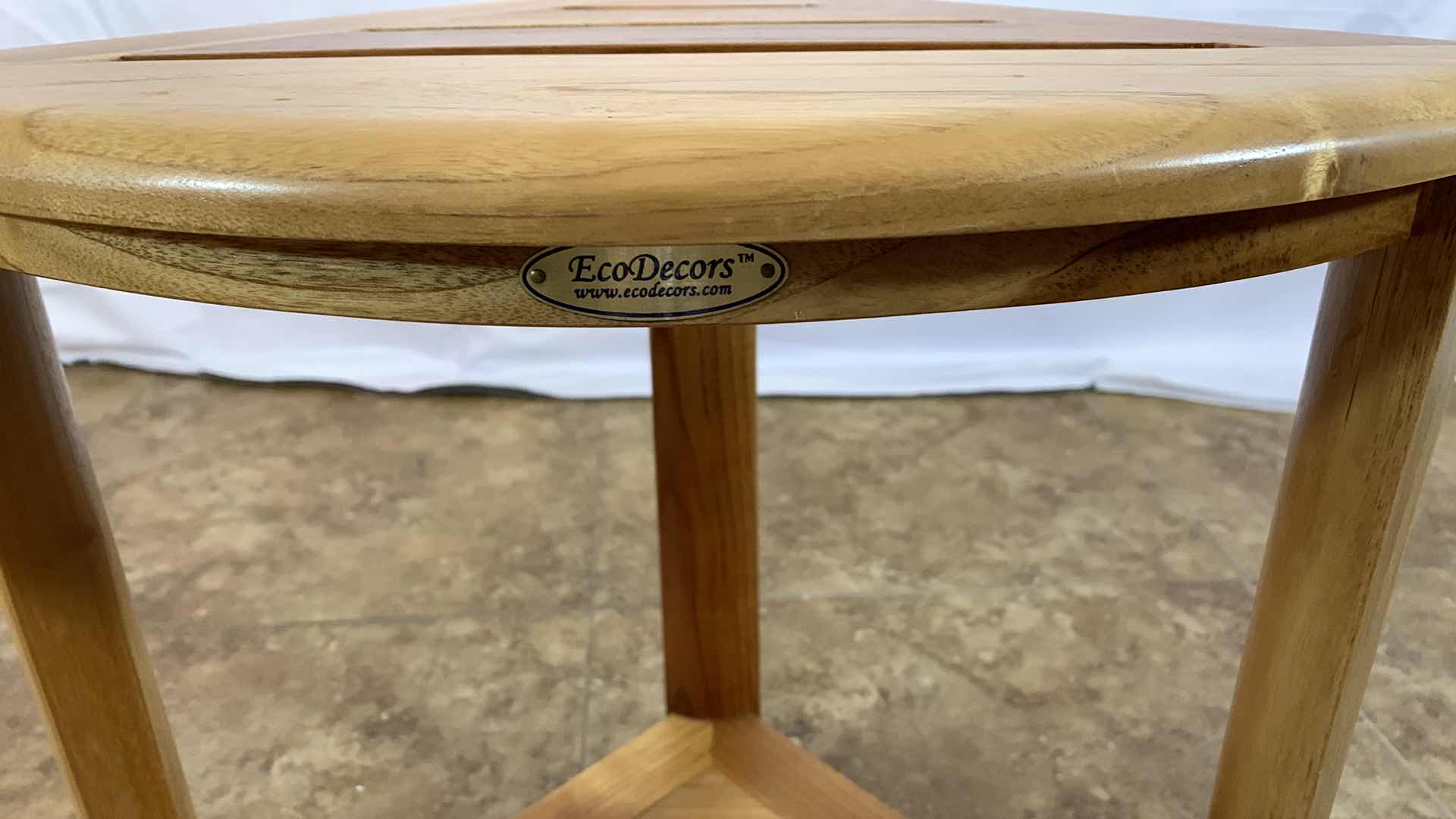 Photo 1 of ECHO DECORS BAMBOO CORNER SHOWER SEAT 17” X 12” H 18”