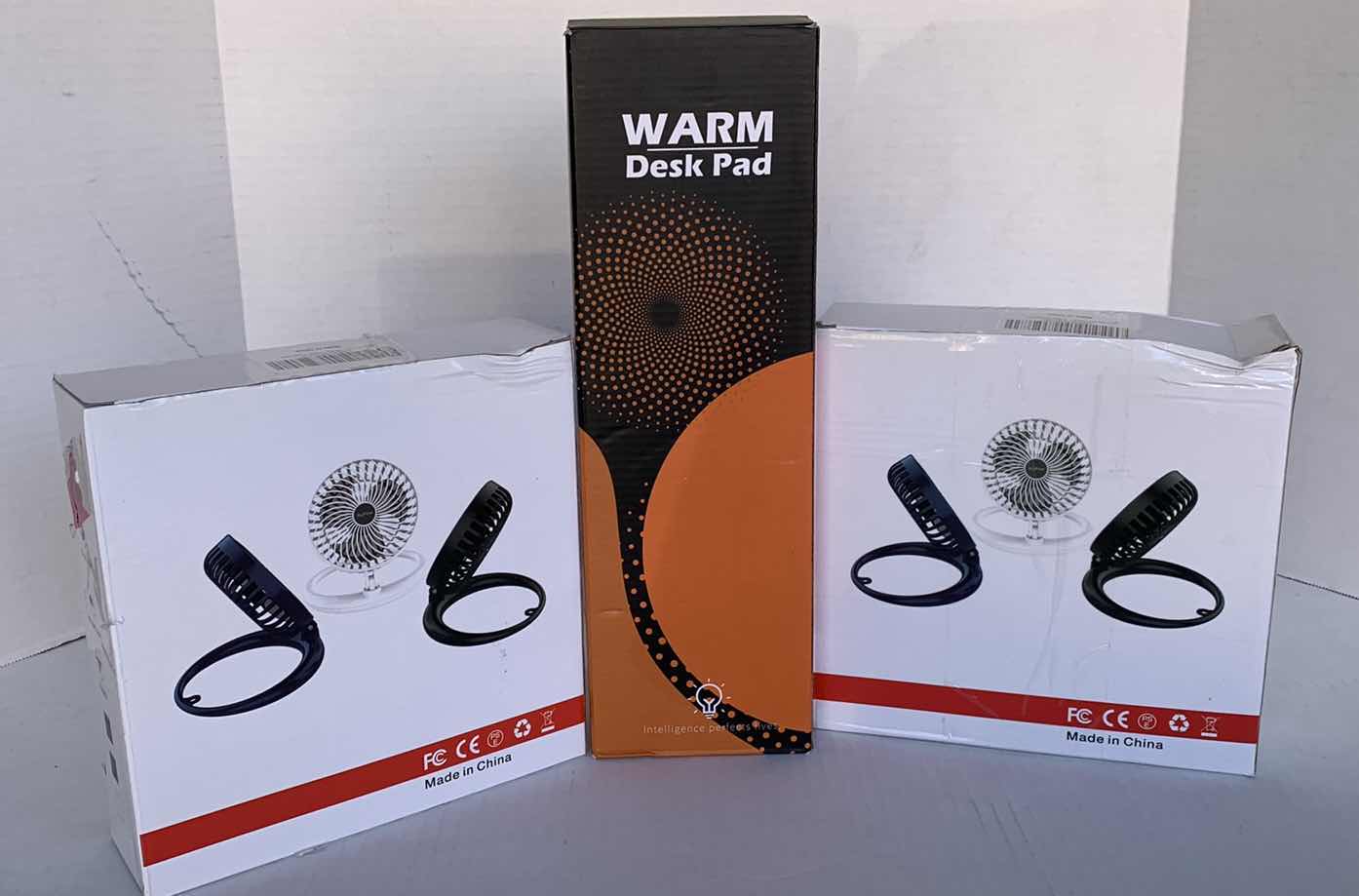 Photo 1 of 2-USB DESK FANS AND A WARM PAD