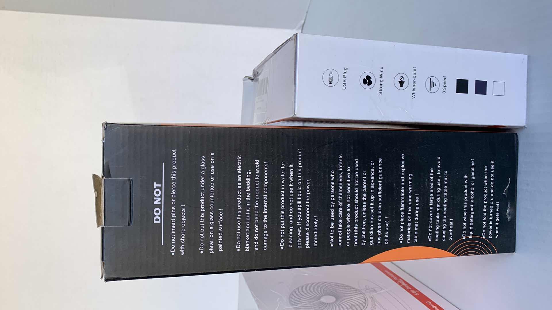 Photo 1 of 2-USB DESK FANS AND A WARM PAD