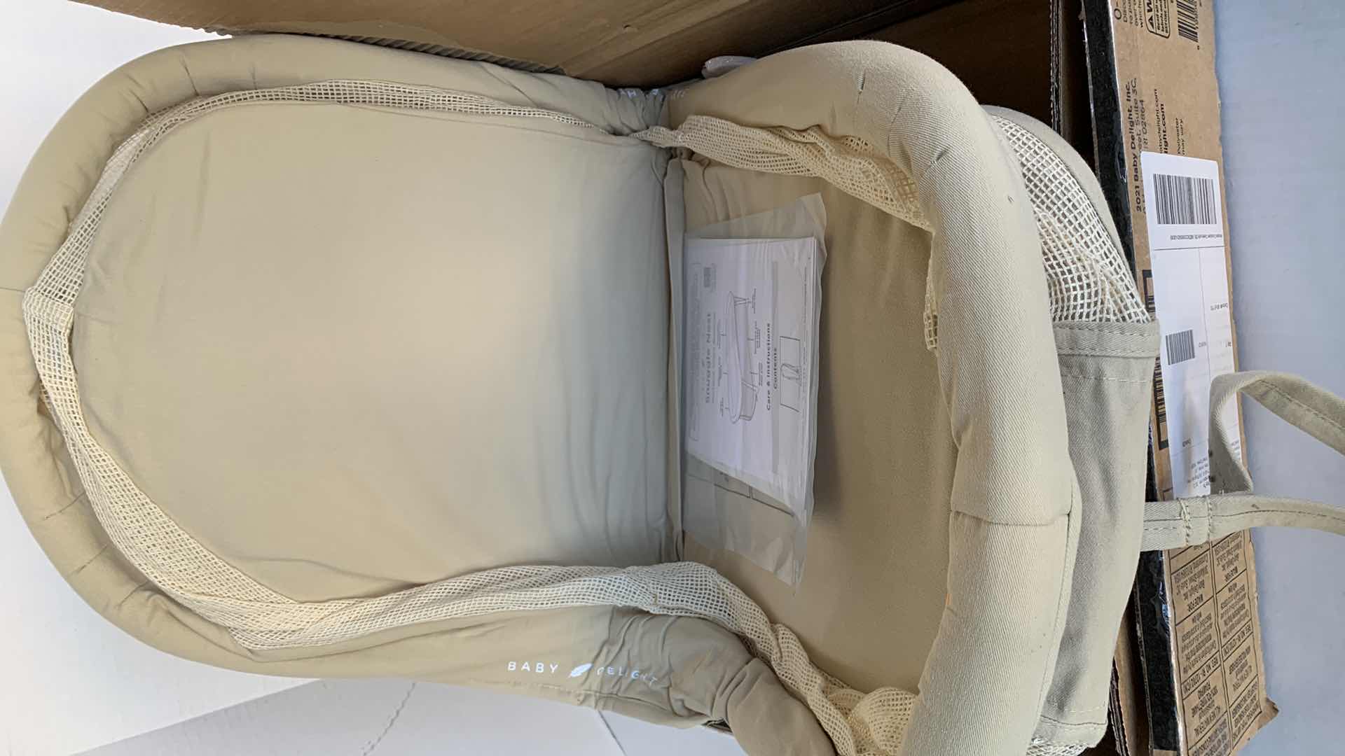 Photo 1 of BABY DELIGHT SNUGGLE NEST ORGANIC PORTABLE INFANT BASSINET 0-5 MONTHS