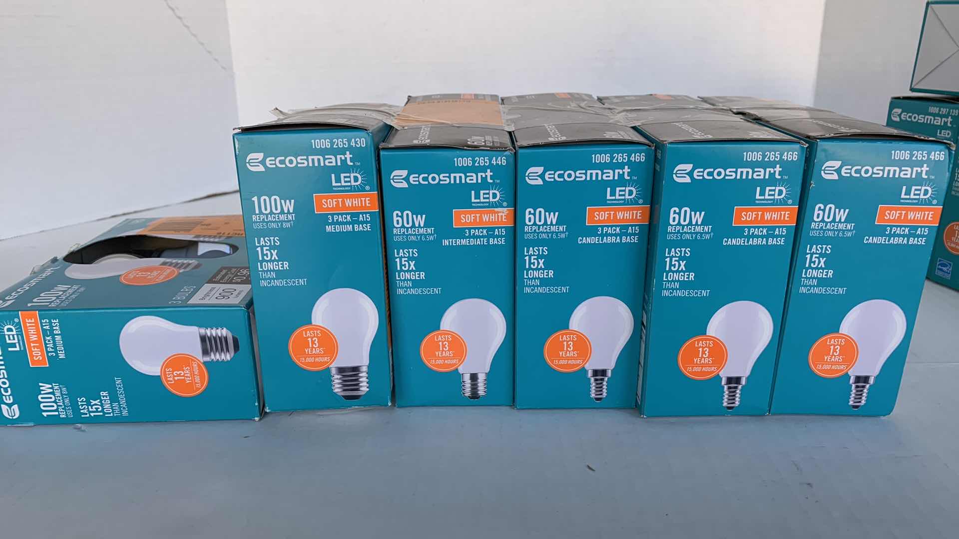 Photo 1 of 6-PACKS OF 3 ECOSMART LED LIGHT BULBS 60 W