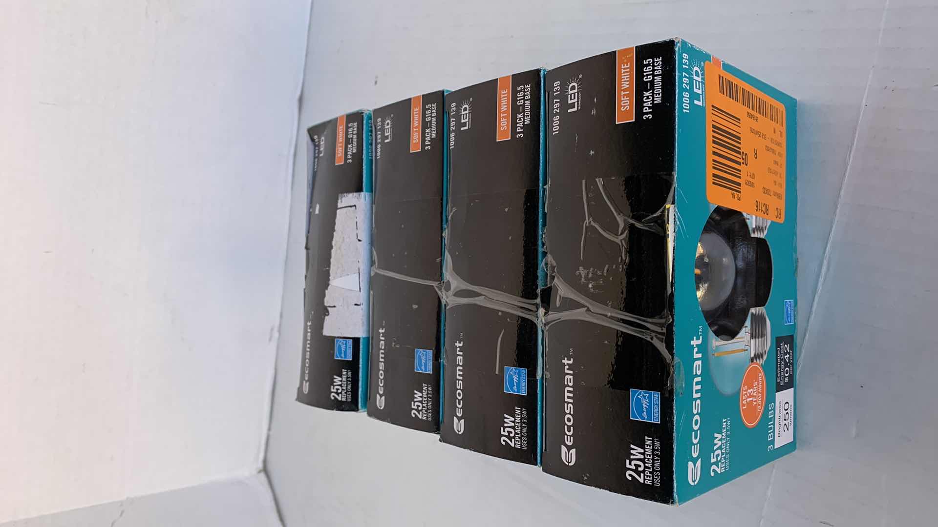 Photo 1 of 4-PACKS OF ECOSMART LED LIGHT BULBS 25W