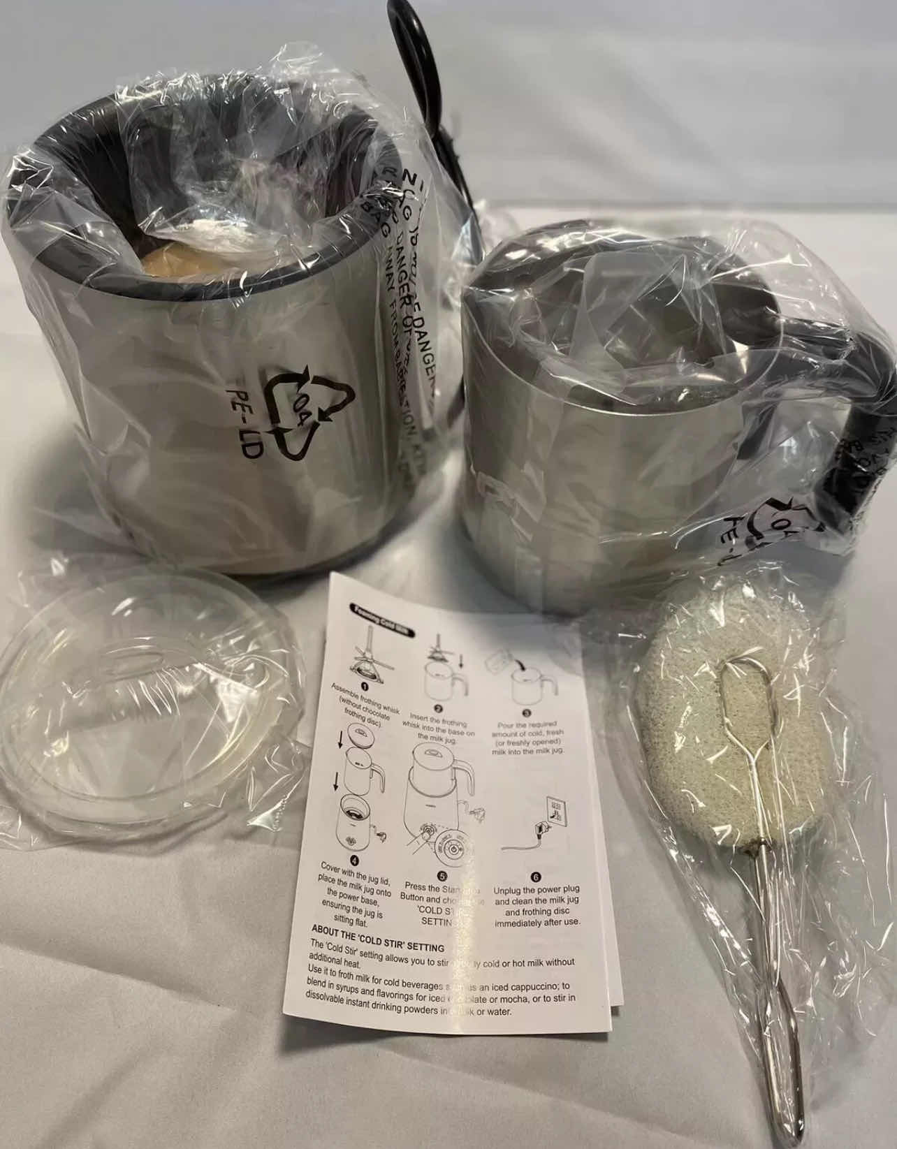 Photo 1 of HADINEEON MILK FROTHER, AUTOMATIC ELECTRIC 13.5 OZ