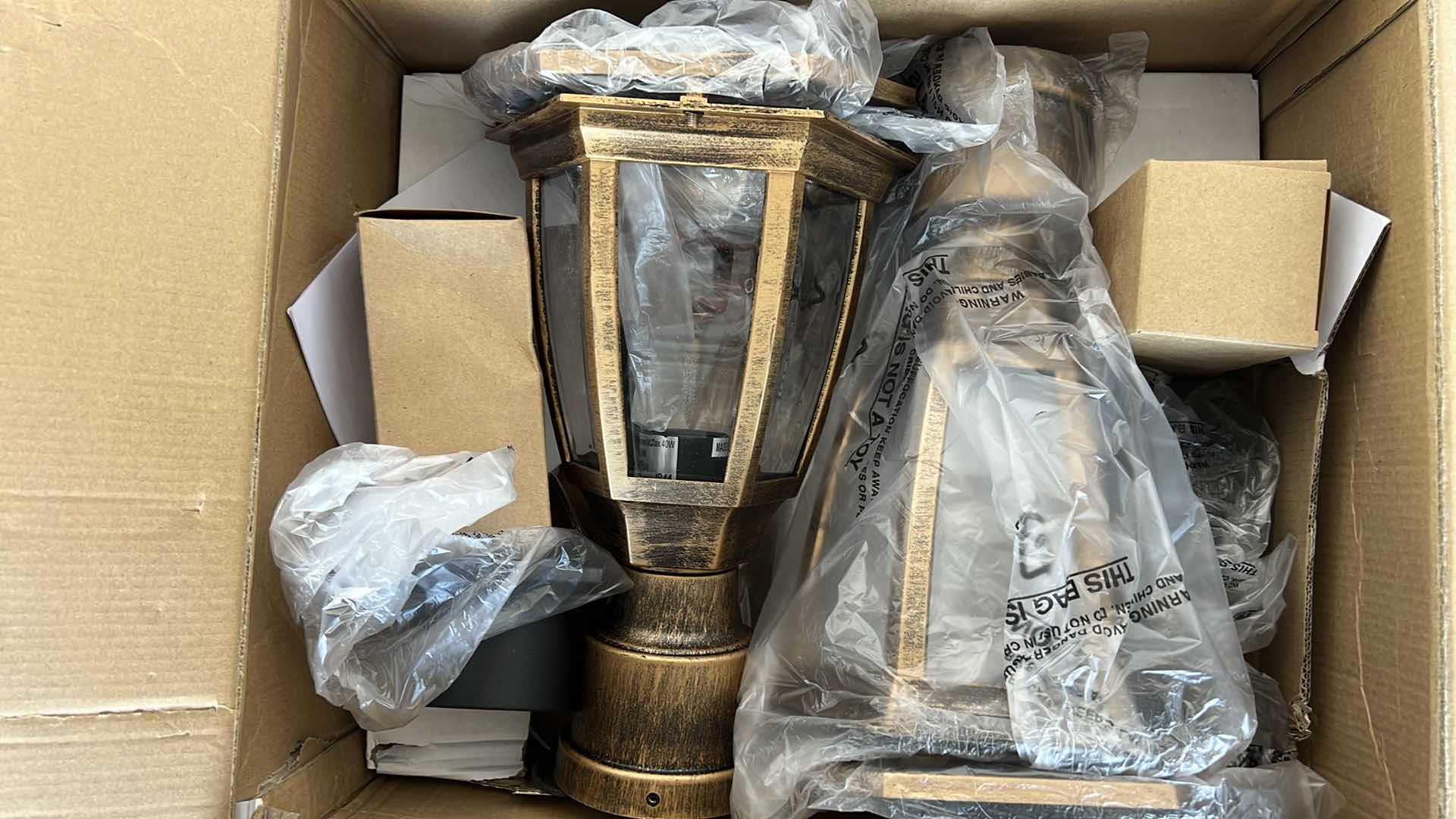 Photo 1 of FUDESY OUTDOOR POST LIGHTS WITH PIER MOUNT BASE, LED BULB INCLUDED