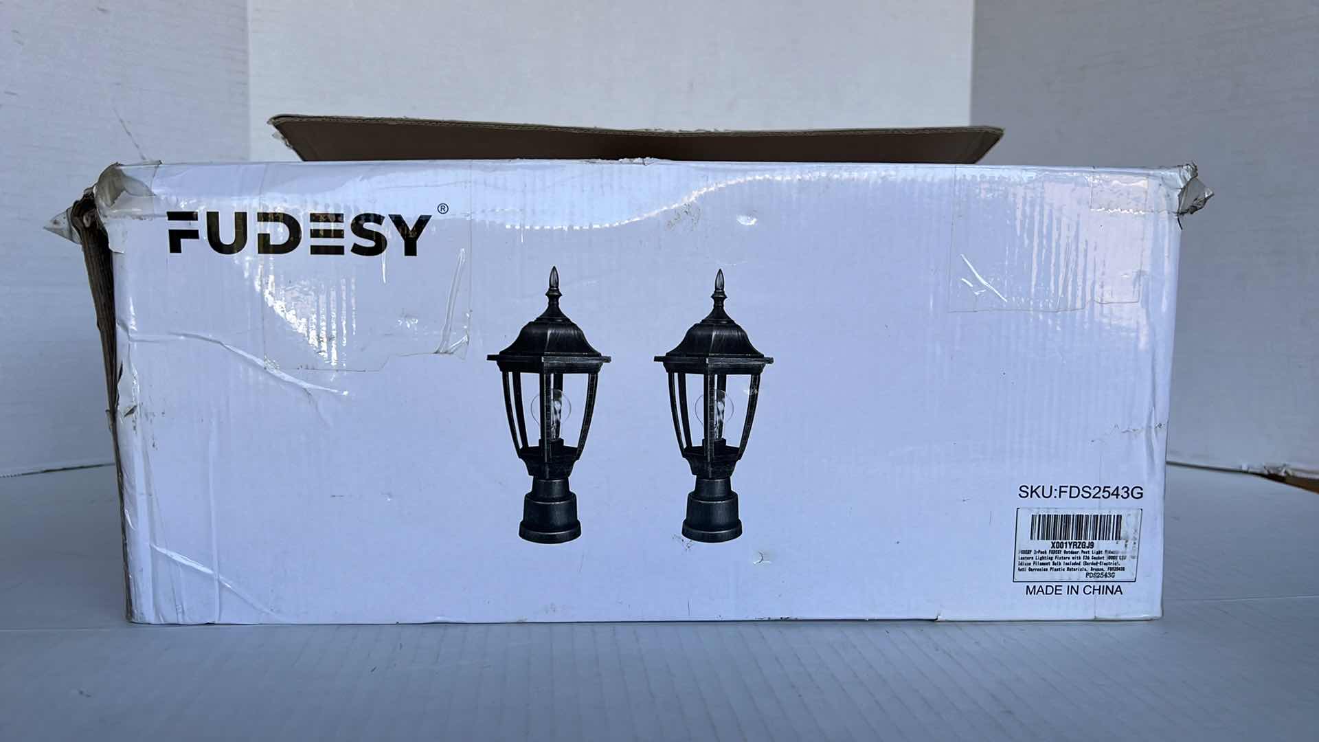 Photo 1 of FUDESY OUTDOOR POST LIGHTS WITH PIER MOUNT BASE, LED BULB INCLUDED