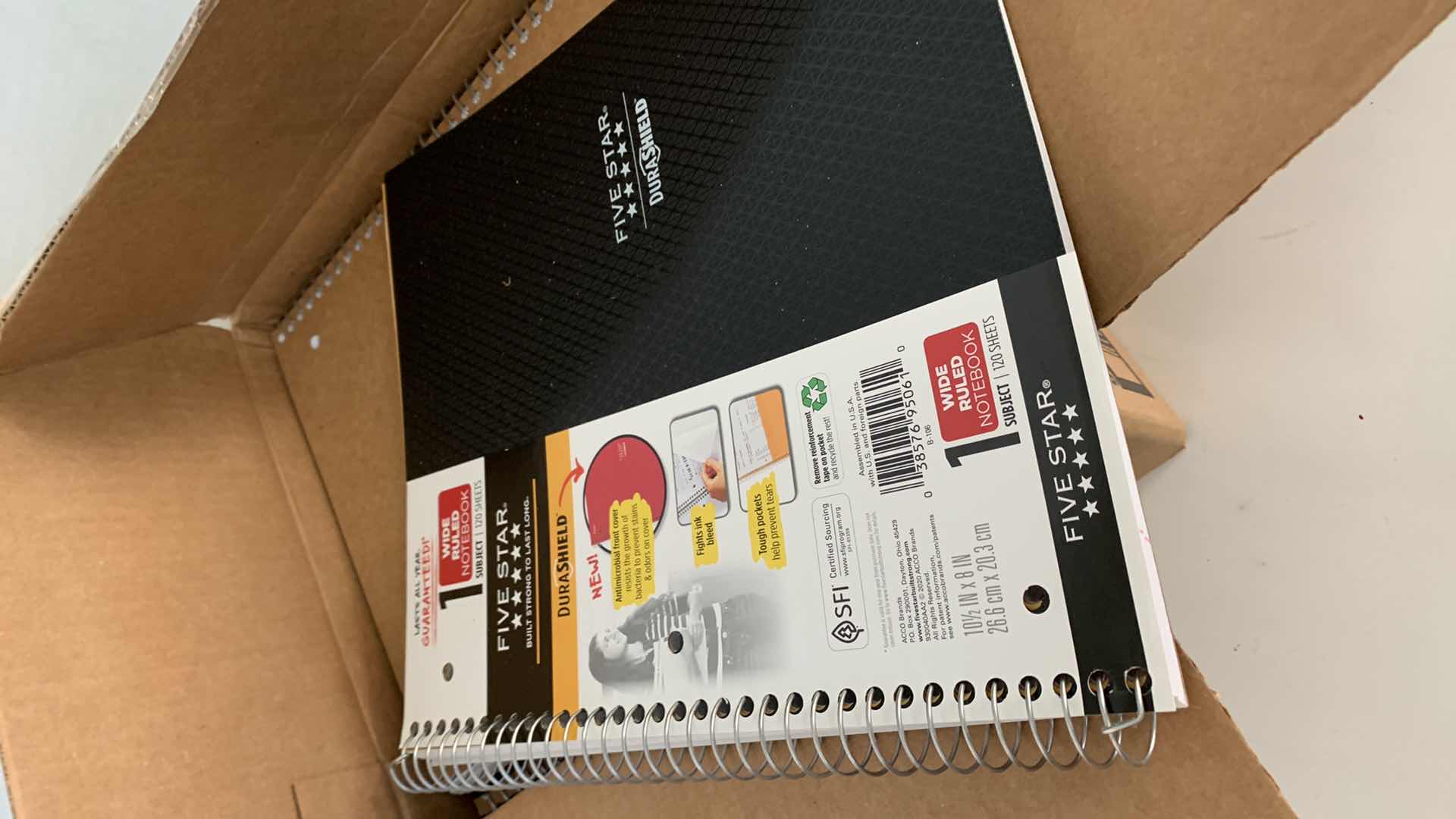 Photo 1 of 12-FIVE STAR ONE SUBJECT NOTEBOOKS