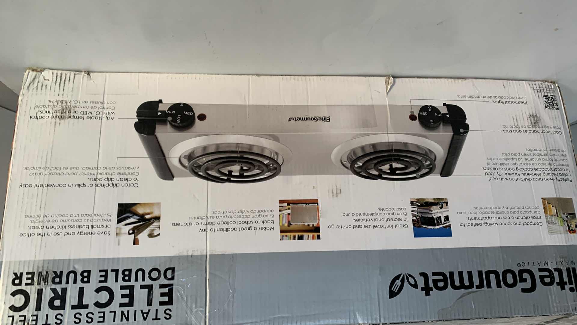Photo 3 of ELITE GOURMET ELECTRIC DOUBLE BURNER