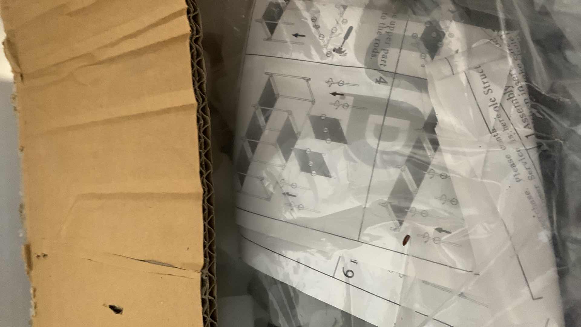 Photo 1 of CLOTH STORAGE SHELF UNIT