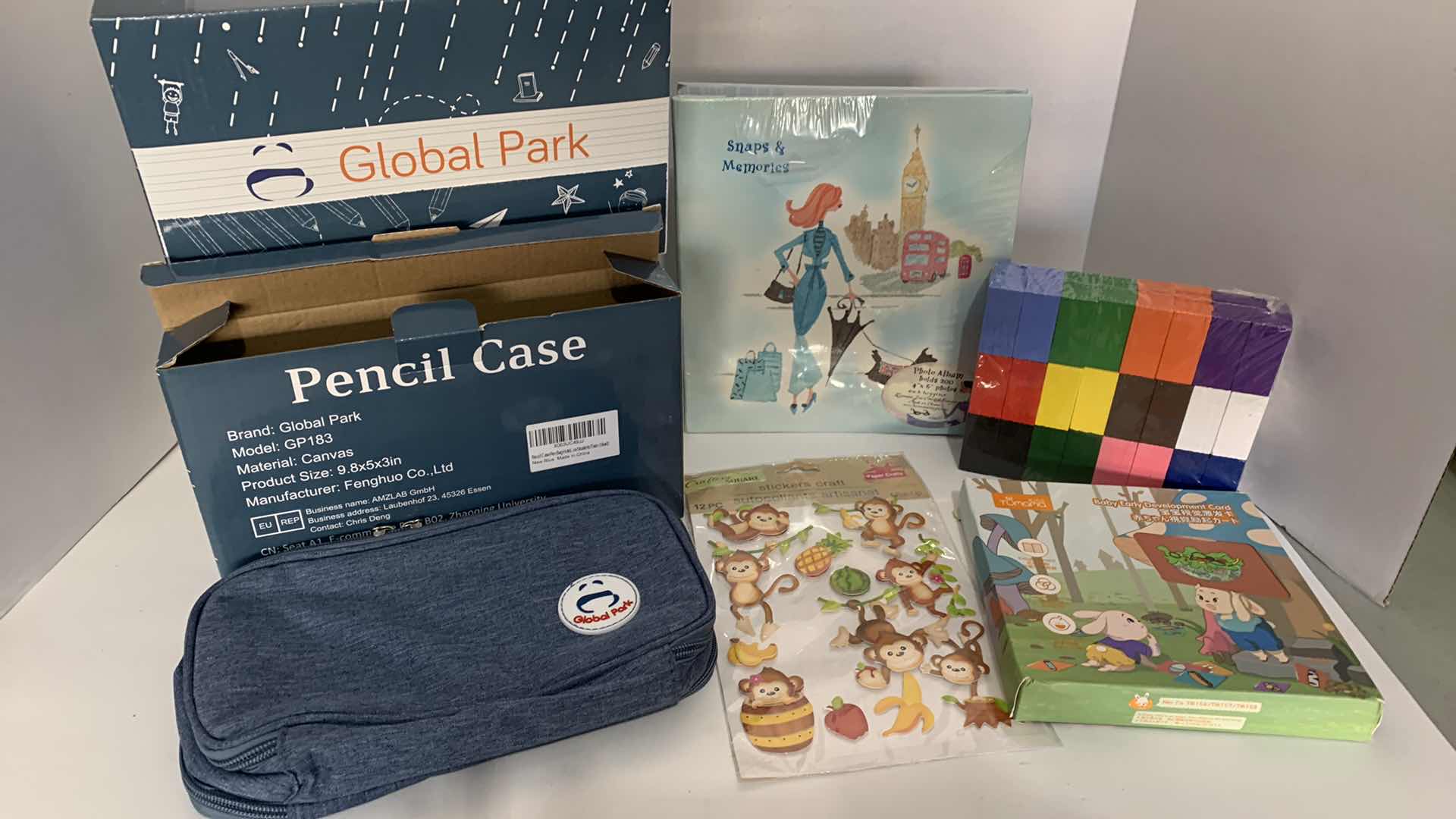 Photo 1 of 7-CANVAS PENCIL CASES, AND ASSORTED ITEMS