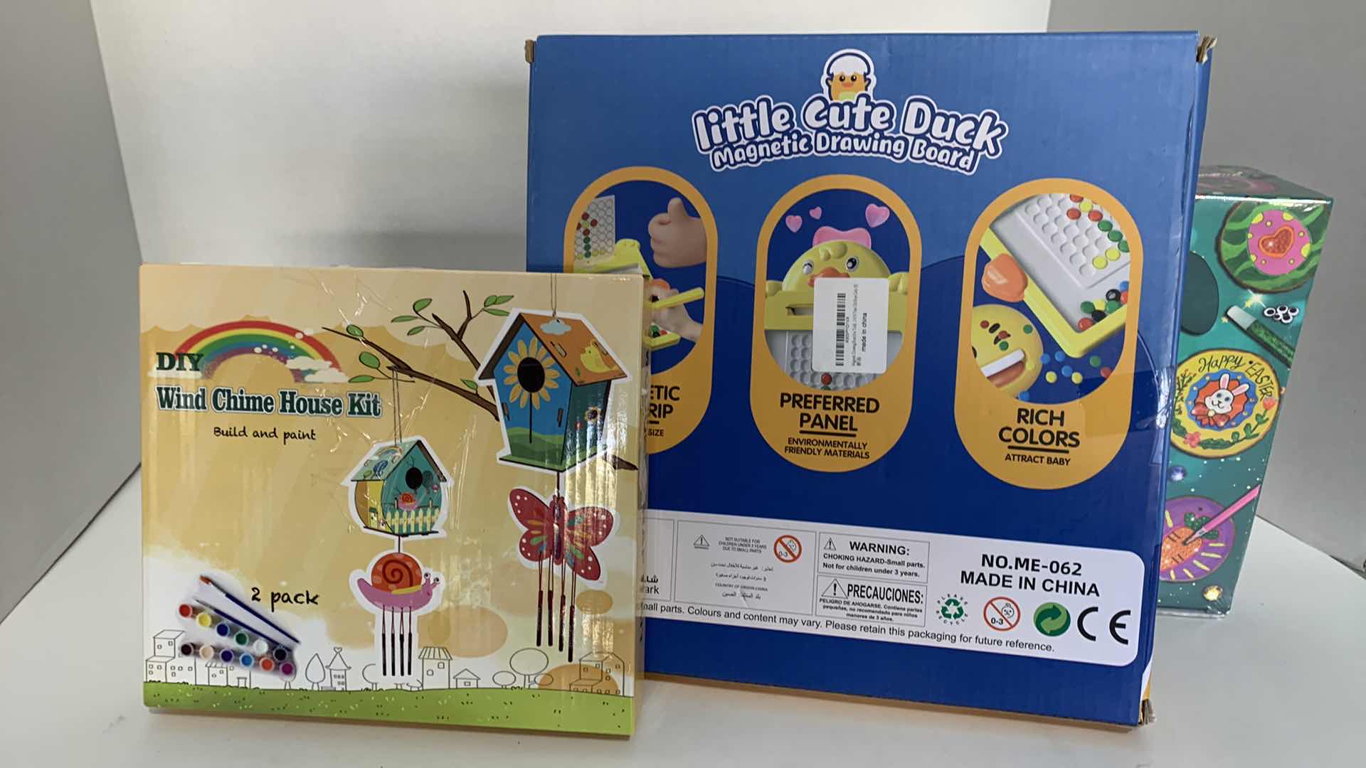 Photo 1 of 2-KIDS WOOD CRAFT KITS AND A MAGNETIC DRAWING BOARD