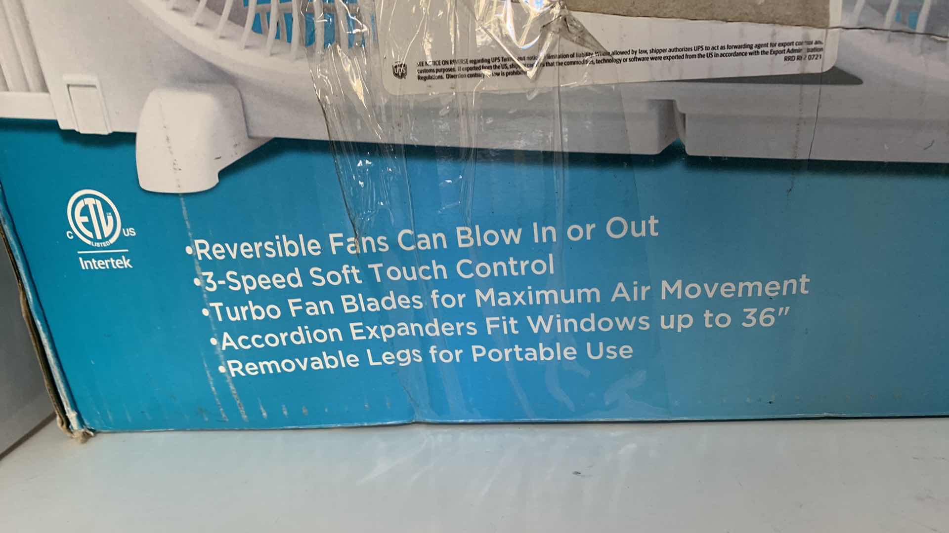 Photo 1 of COMFORT ZONE 9” REVERSIBLE TWIN WINDOW FAN