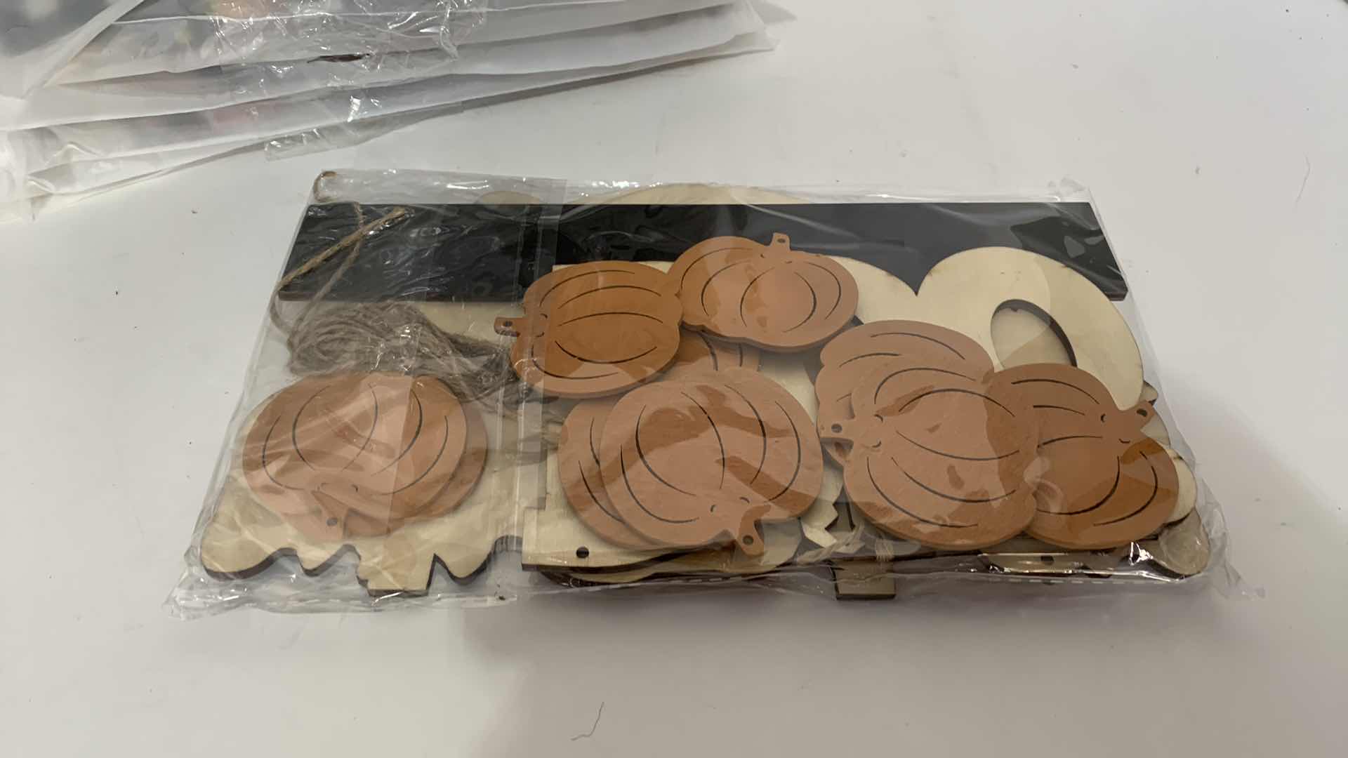 Photo 1 of 10-WOODEN HALLOWEEN HANGING MOBILES