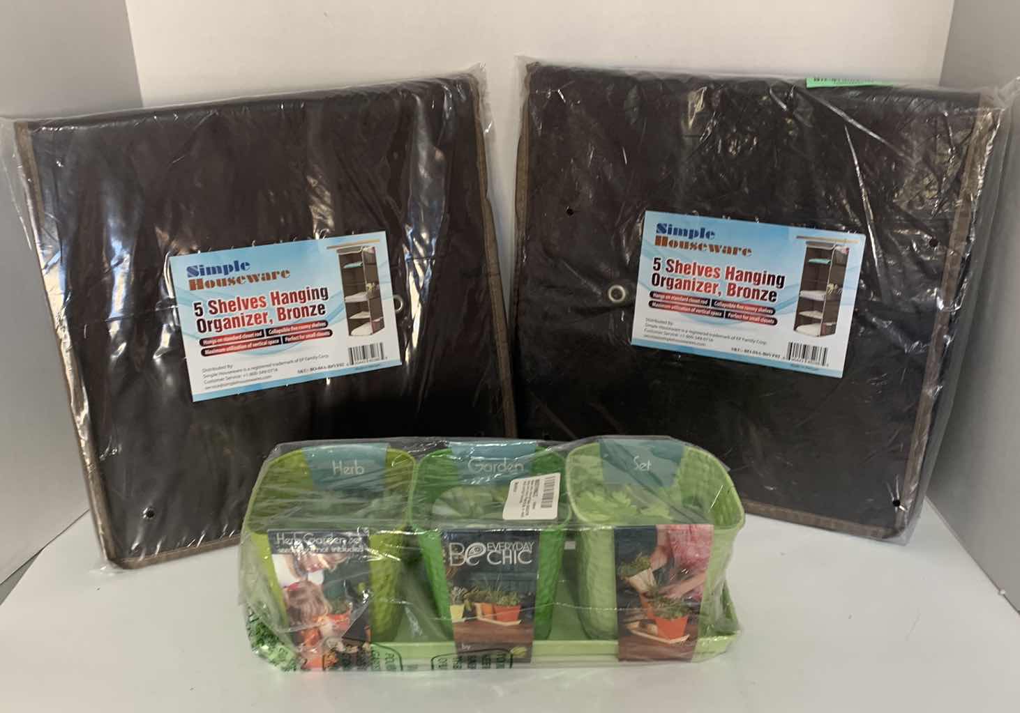 Photo 1 of 2-CLOSET HANGING ORGANIZERS AND ANHERB GARDEN SET