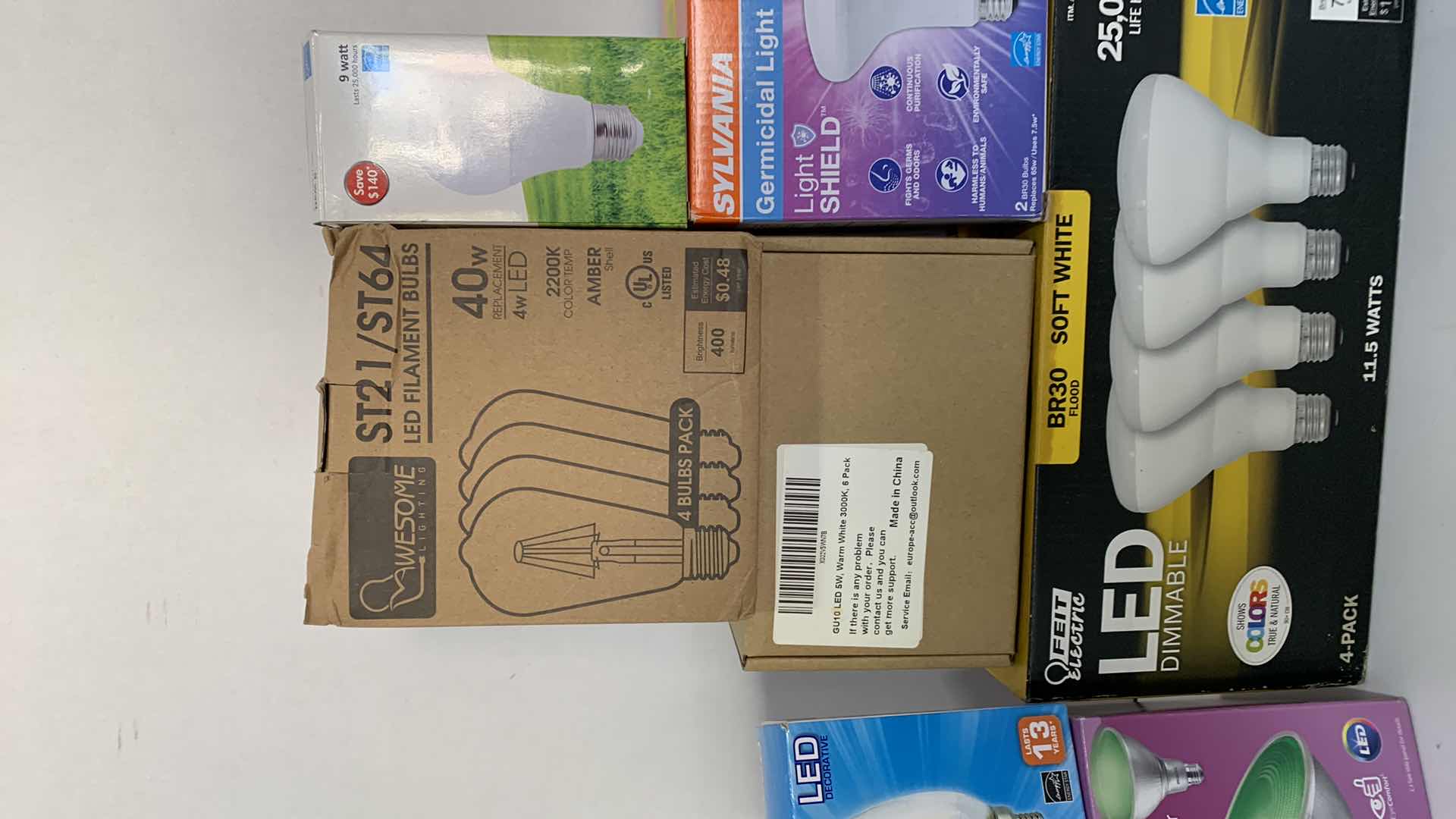 Photo 1 of ASSORTED LIGHT BULBS