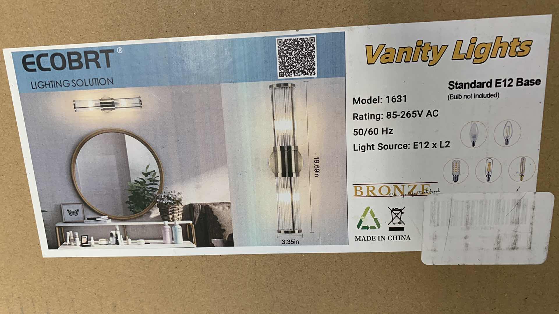 Photo 1 of ECOBRT VANITY LIGHT