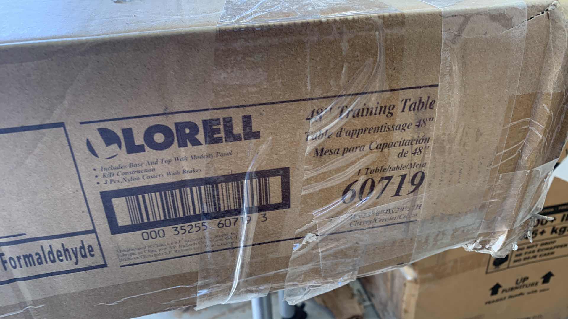 Photo 1 of LORELL CHERRY FLUP TOP TRAINING TABLE MODEL LLR 60719 24: X 47" H 30"