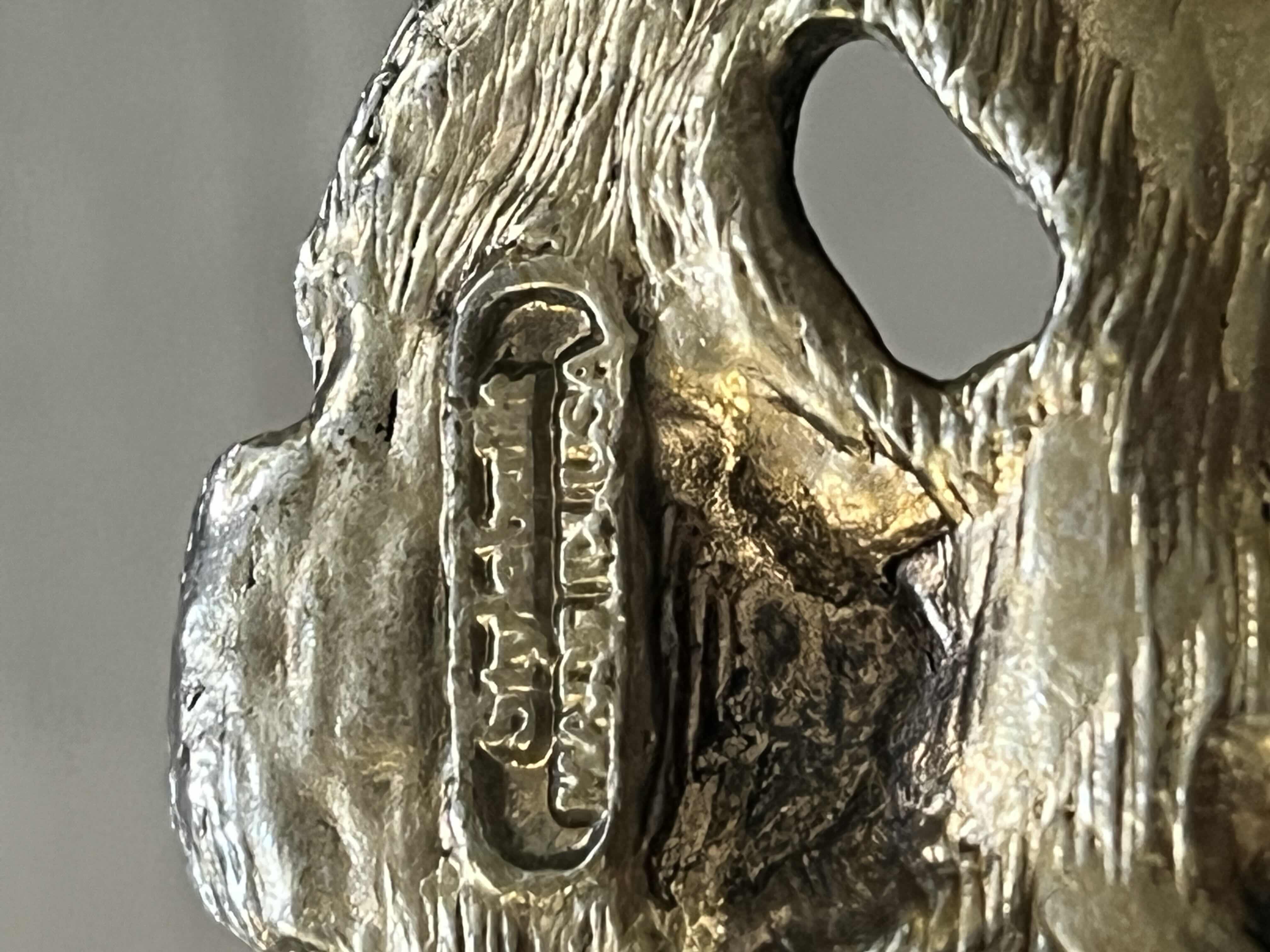 Photo 1 of VINTAGE STYLE BUILT MIRROR, CAN BE USED AS JEWELRY TRAY. ORNATE STAMPED HANDLES-16" OVAL.