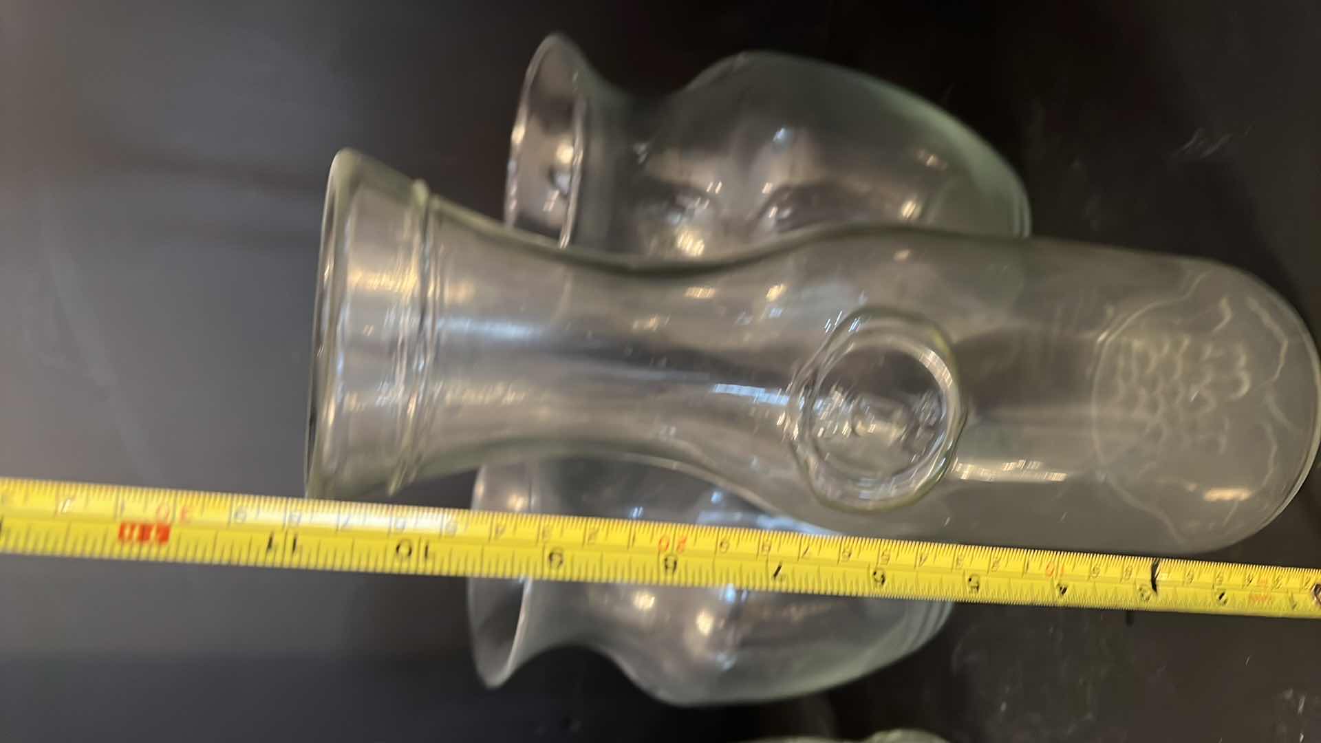 Photo 3 of 4- GLASS VASES. VARIOUS SIZES, LARGEST 11”H.