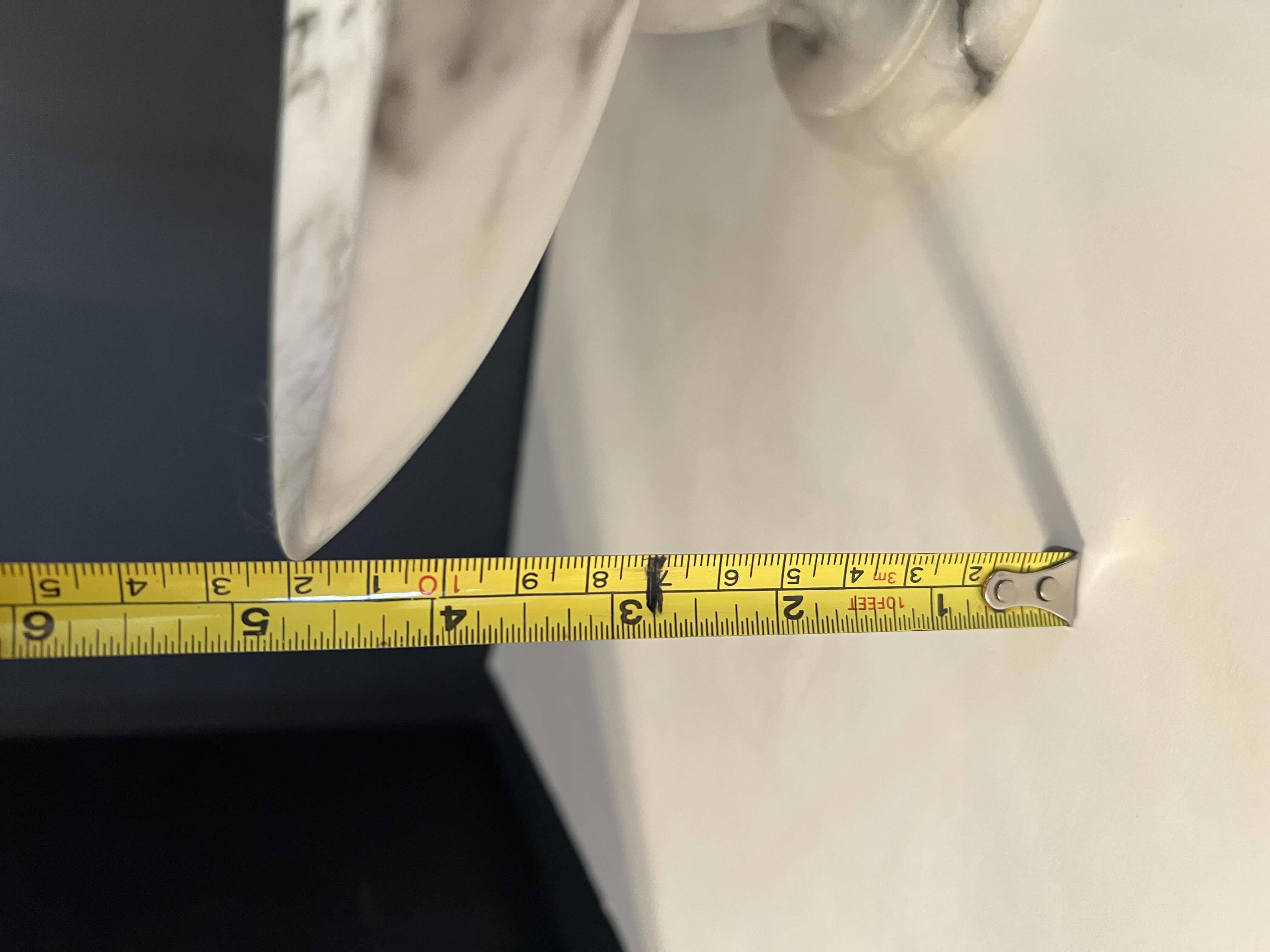 Photo 1 of HOME DECOR-MARBLE PEDESTAL BOWL. 10.5”D X 5.5”H