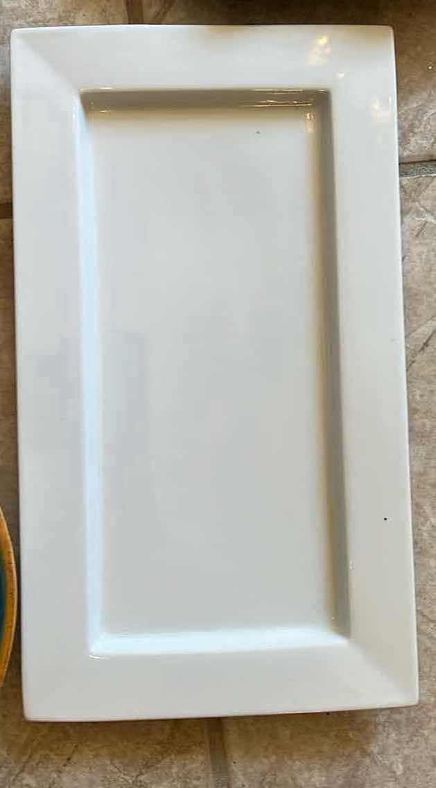 Photo 1 of 4-LARGE CERAMIC PLATTERS.  LARGEST TURKEY PLATTER IS 18”.
