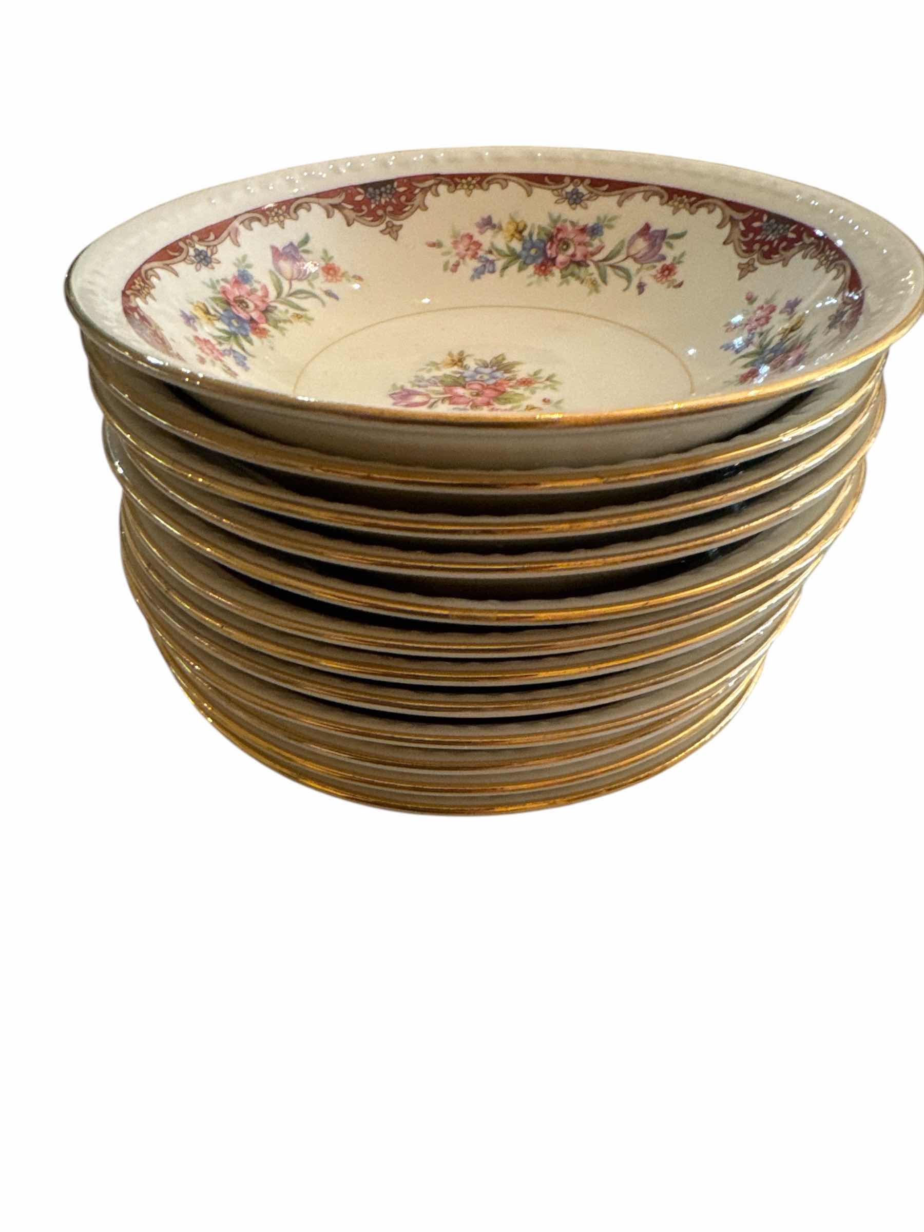 Photo 1 of 12 HOMER LAUGHLIN EGGSHELL GEORGIAN DESSERT BOWLS