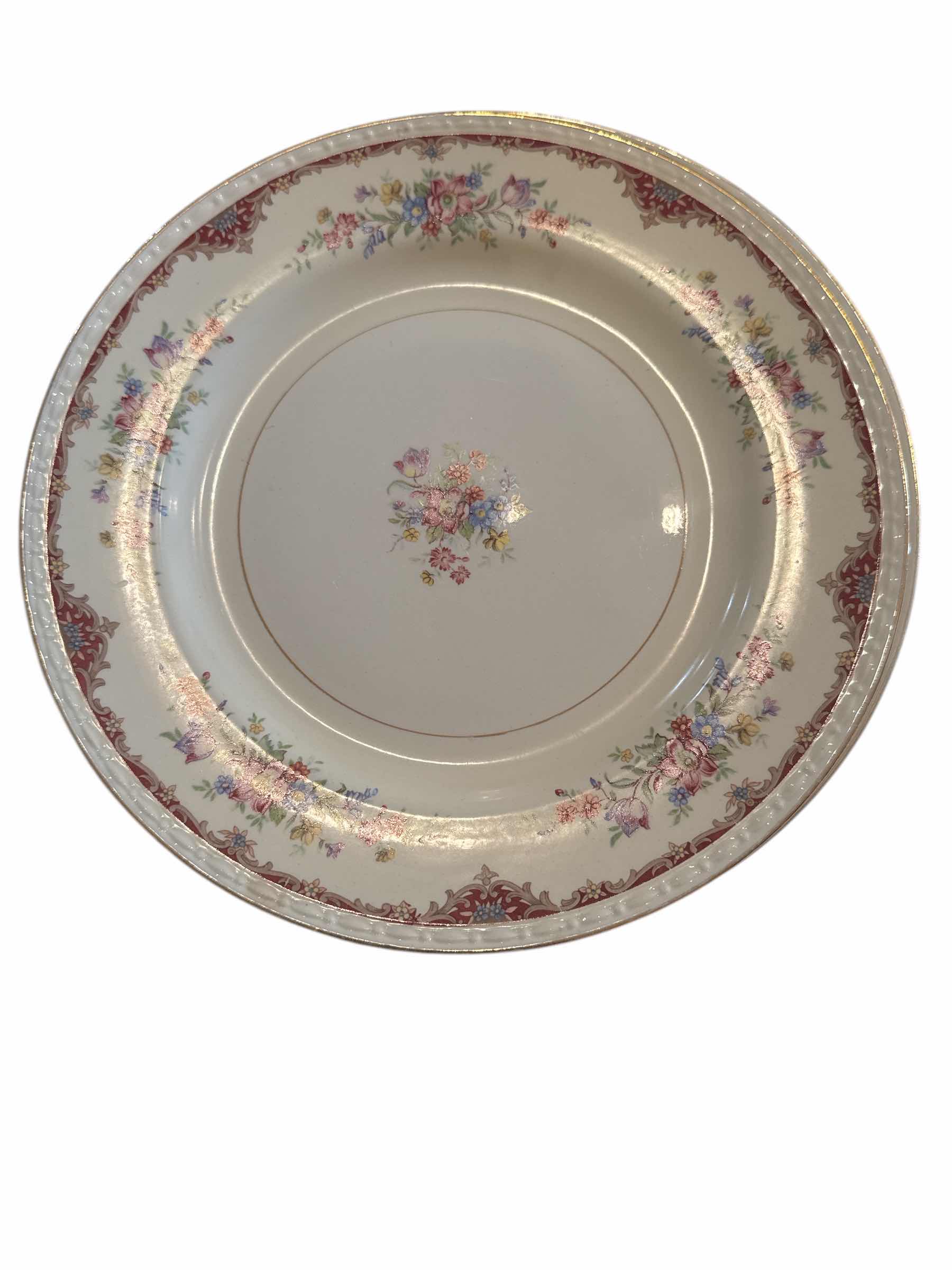 Photo 1 of 16-HOMER LAUGHLIN EGGSHELL GEORGIAN DINNER PLATES. (PART OF LARGER SET SOLD SEPARATELY)