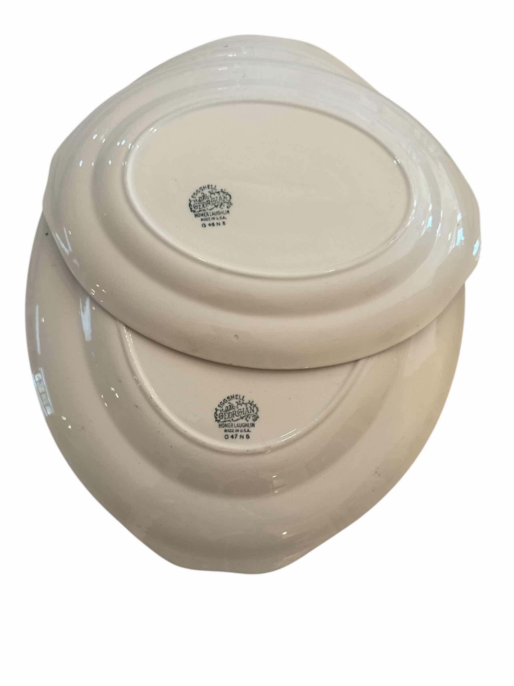 Photo 1 of 2 HOMER LAUGHLIN EGGSHELL GEORGIAN PLATTERS