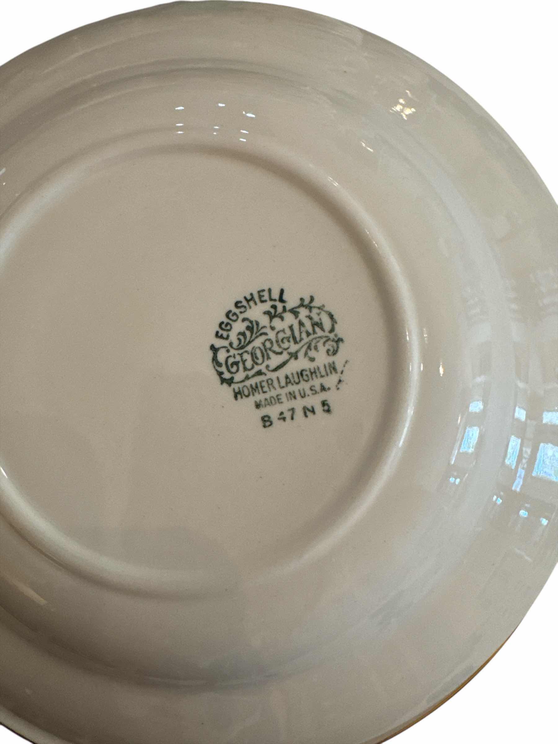 Photo 1 of 3 PIECES OF HOMER LAUGHLIN EGGSHELL GEORGIAN SERVICE WARE CASSEROLE BOWLS-FINE DISHES